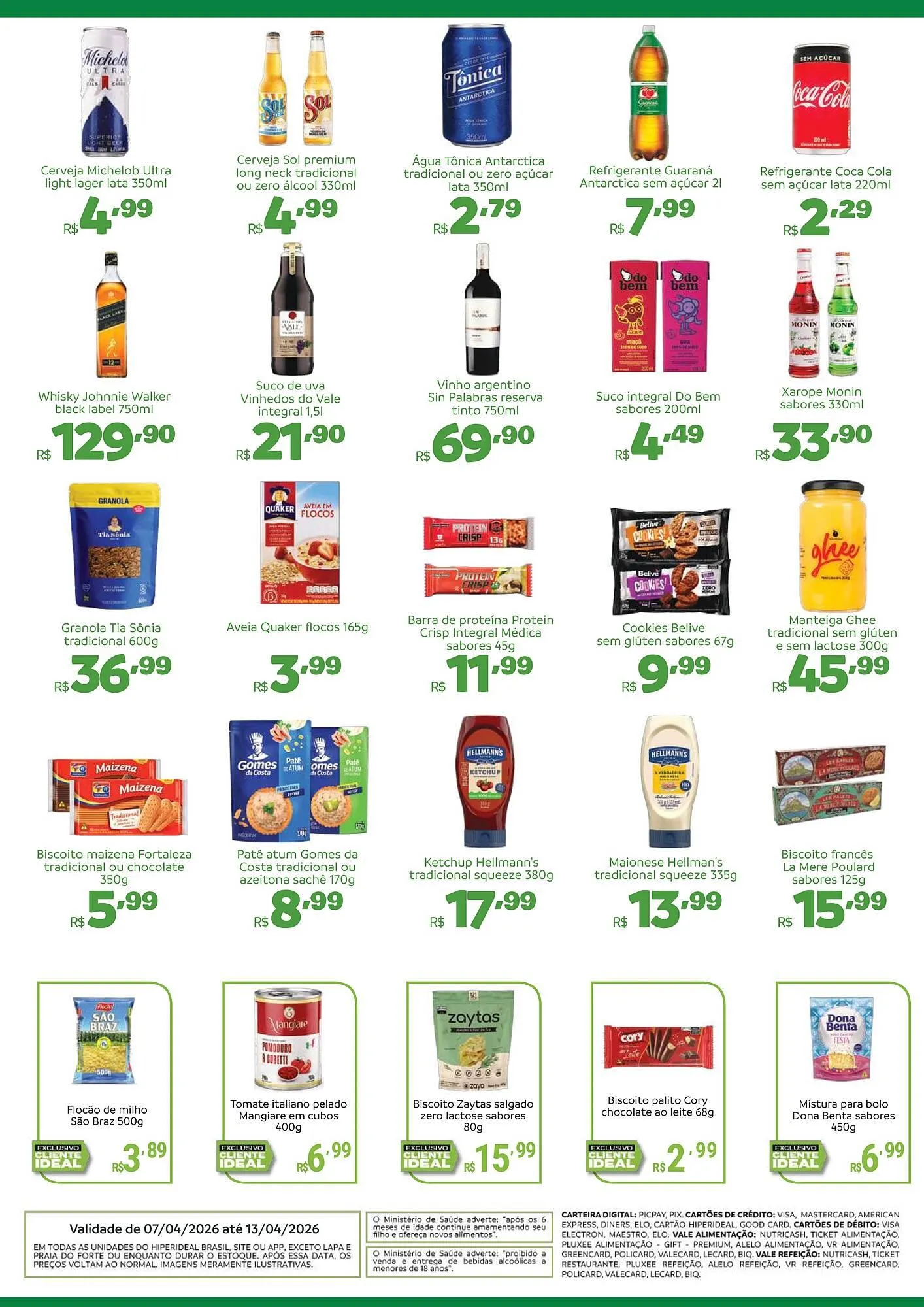 Encarte de Catálogo Hiperideal Supermercados 7 de abril até 13 de abril 2026 - Pagina 3