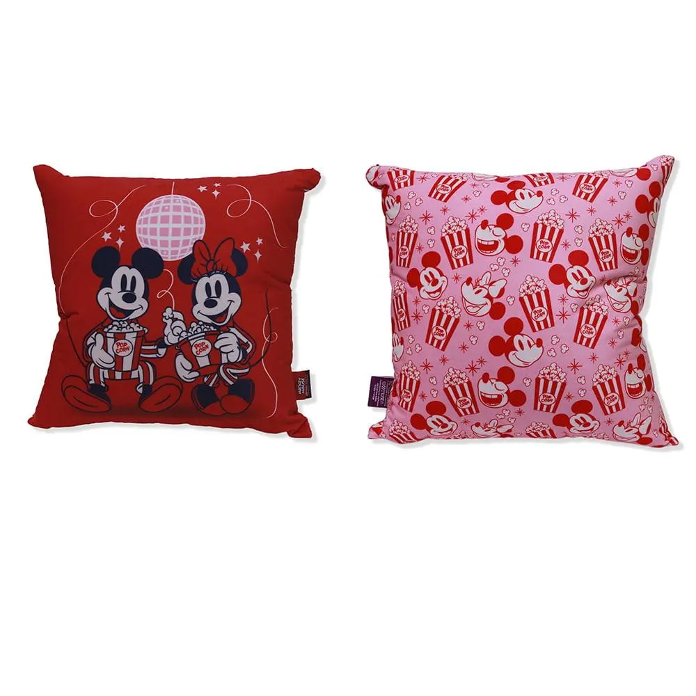 Almofada Mickey E Minnie Namorados Fibra Veludo 40x40cm Ref.10065382 Zona Criativa