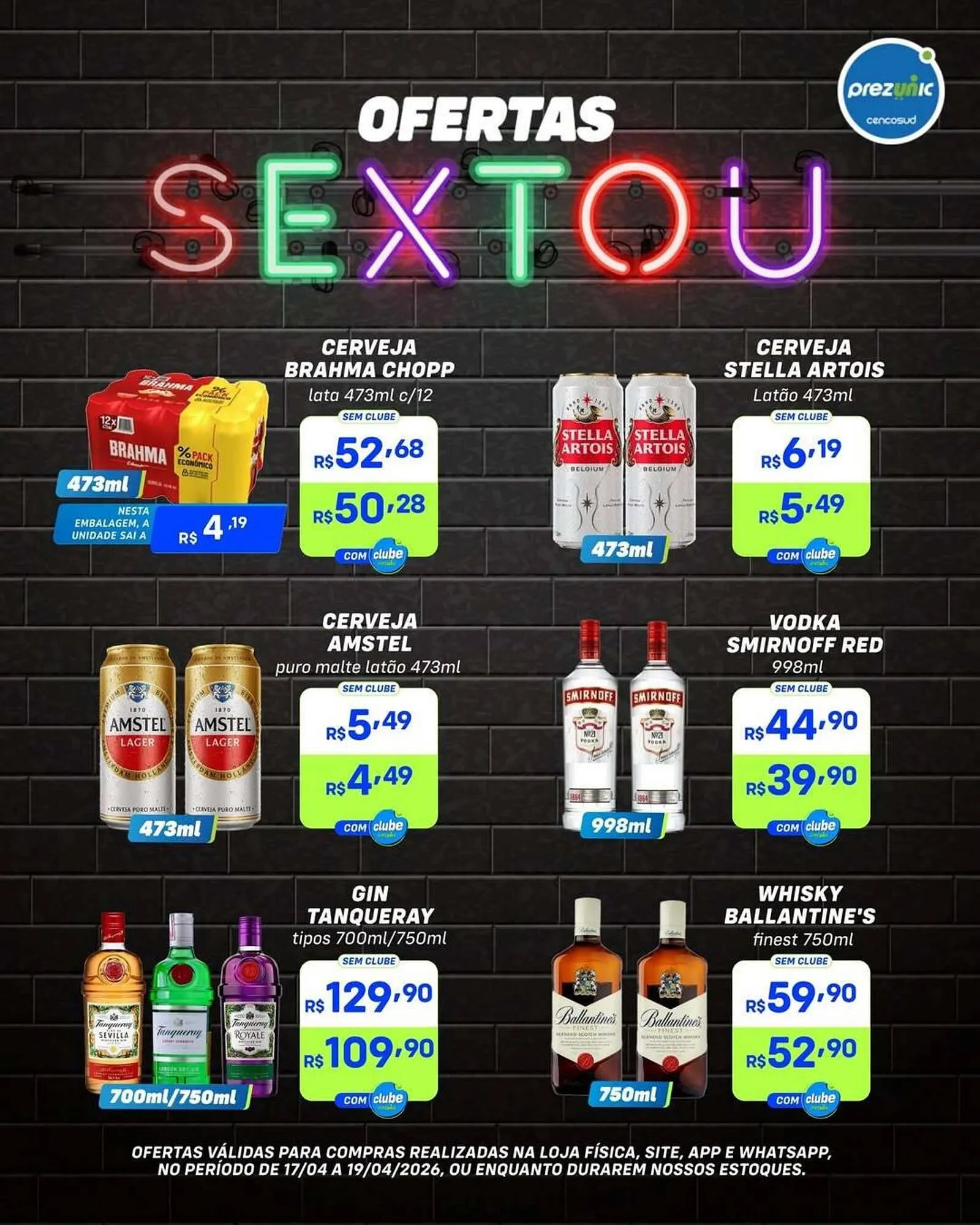 Encarte de Encarte Prezunic 17 de abril até 19 de abril 2026 - Pagina 1