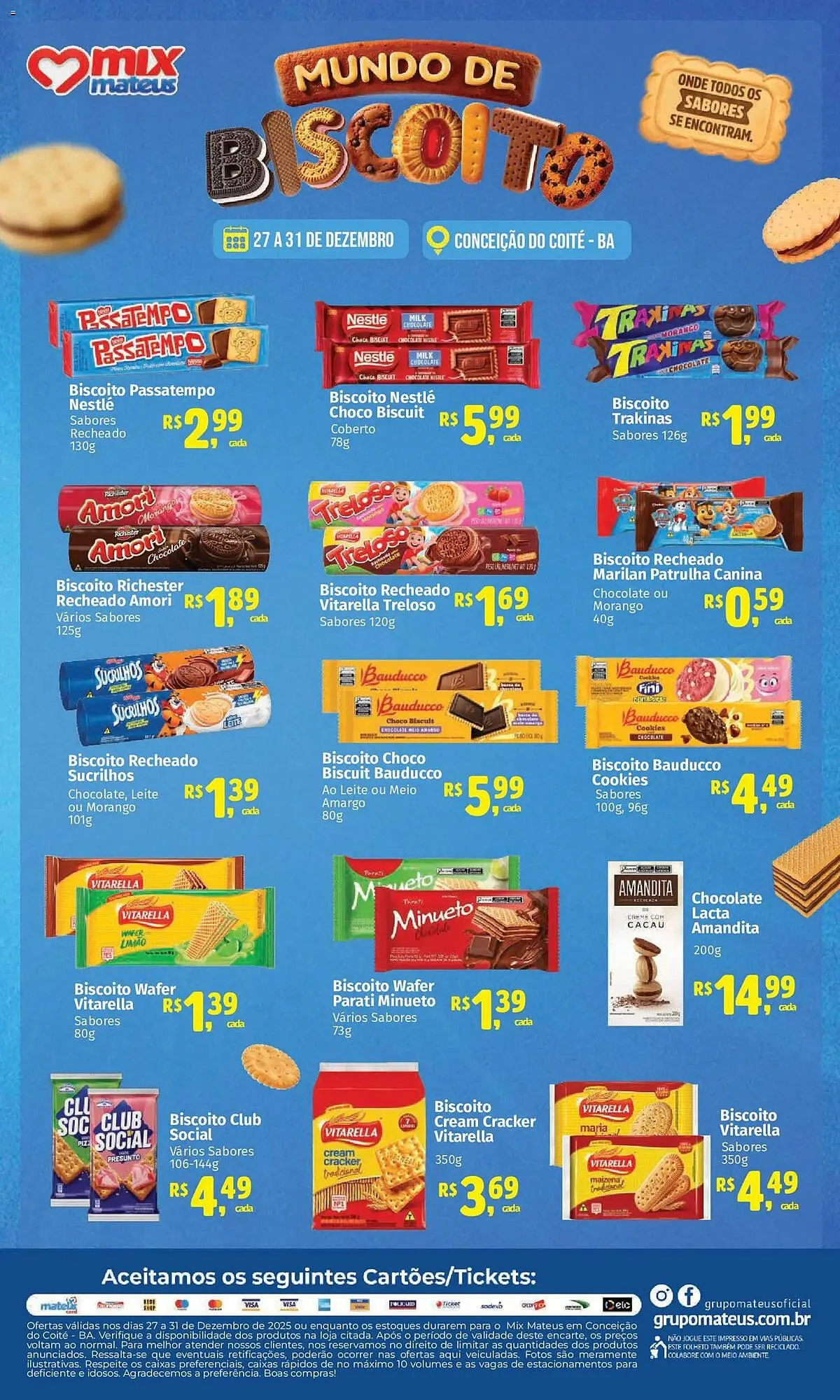 Encarte de Catálogo Supermercados Mateus 27 de dezembro até 31 de dezembro 2025 - Pagina 1