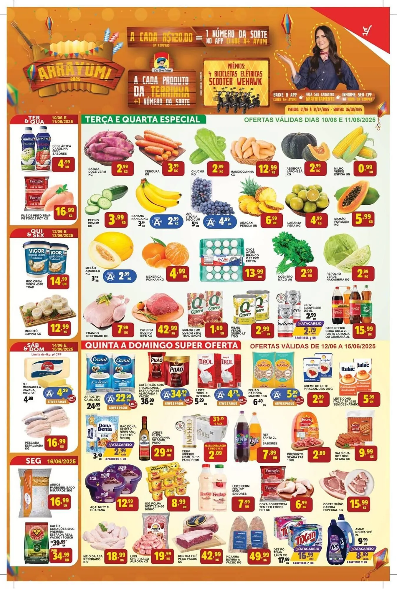 Encarte de Catálogo Ayumi Supermercados 10 de junho até 15 de junho 2025 - Pagina 1