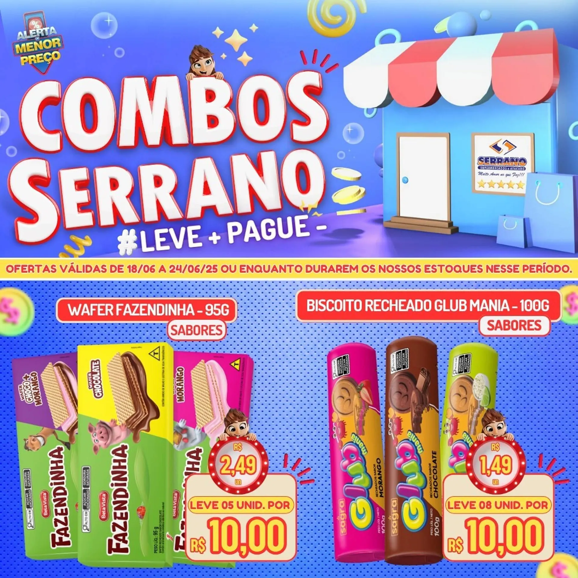 Encarte de Catálogo Serrano Supermercado 18 de junho até 24 de junho 2025 - Pagina 2