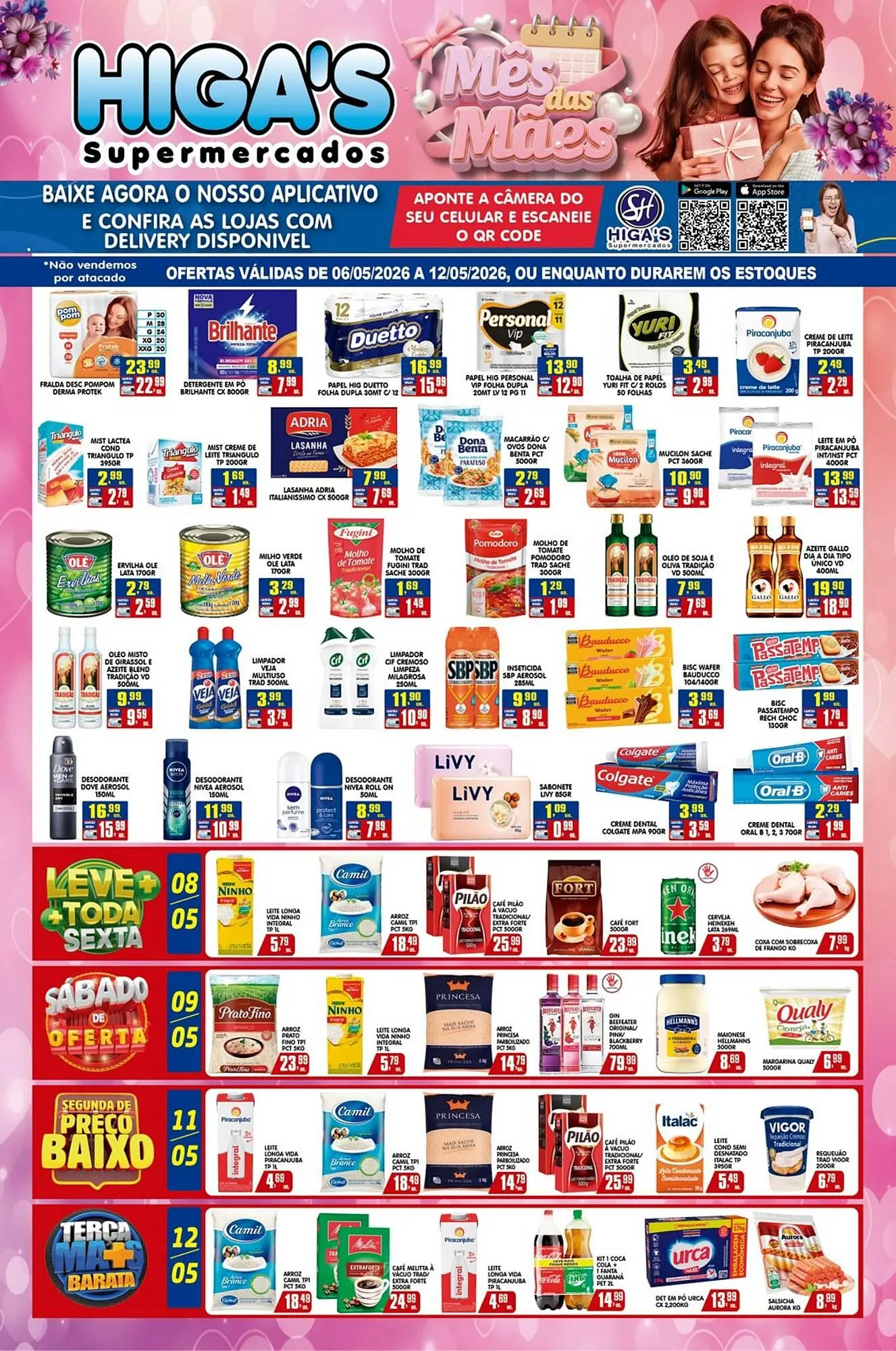 Encarte de Folheto Higa's Supermercado 6 de maio até 12 de maio 2026 - Pagina 1