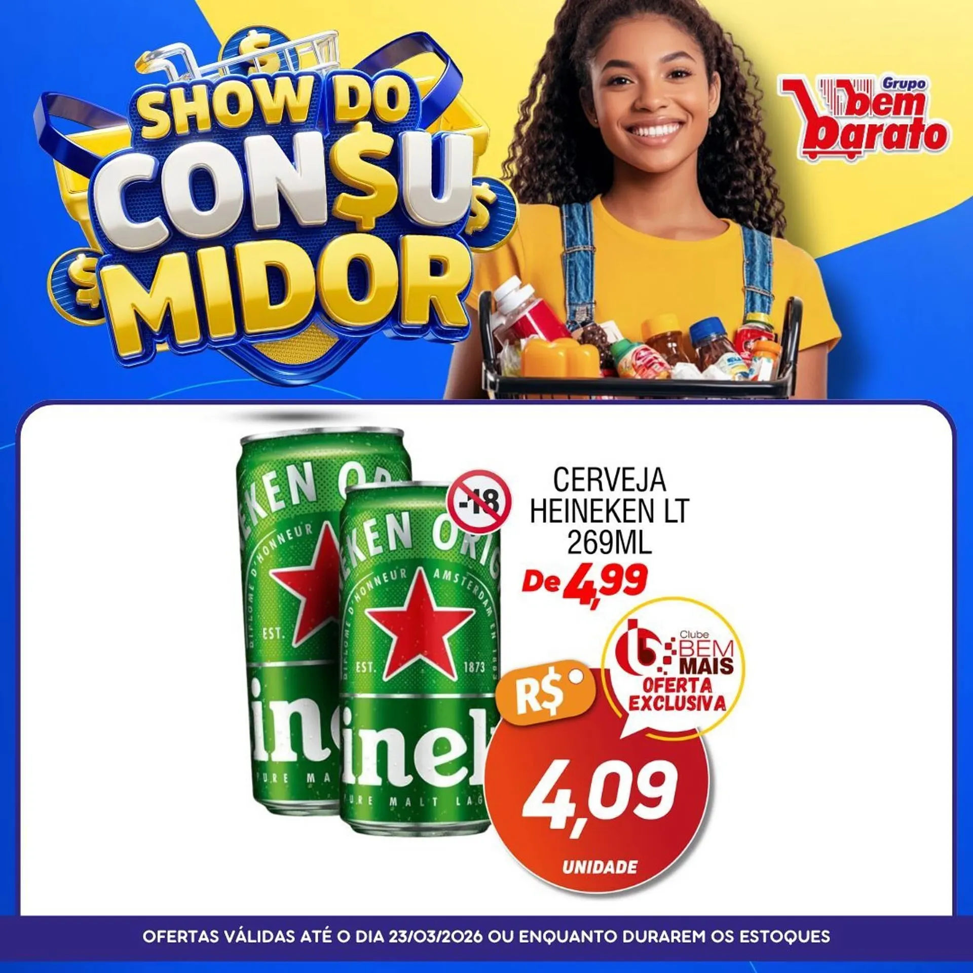 Encarte de Catálogo Supermercado Bem Barato 21 de março até 23 de março 2026 - Pagina 3