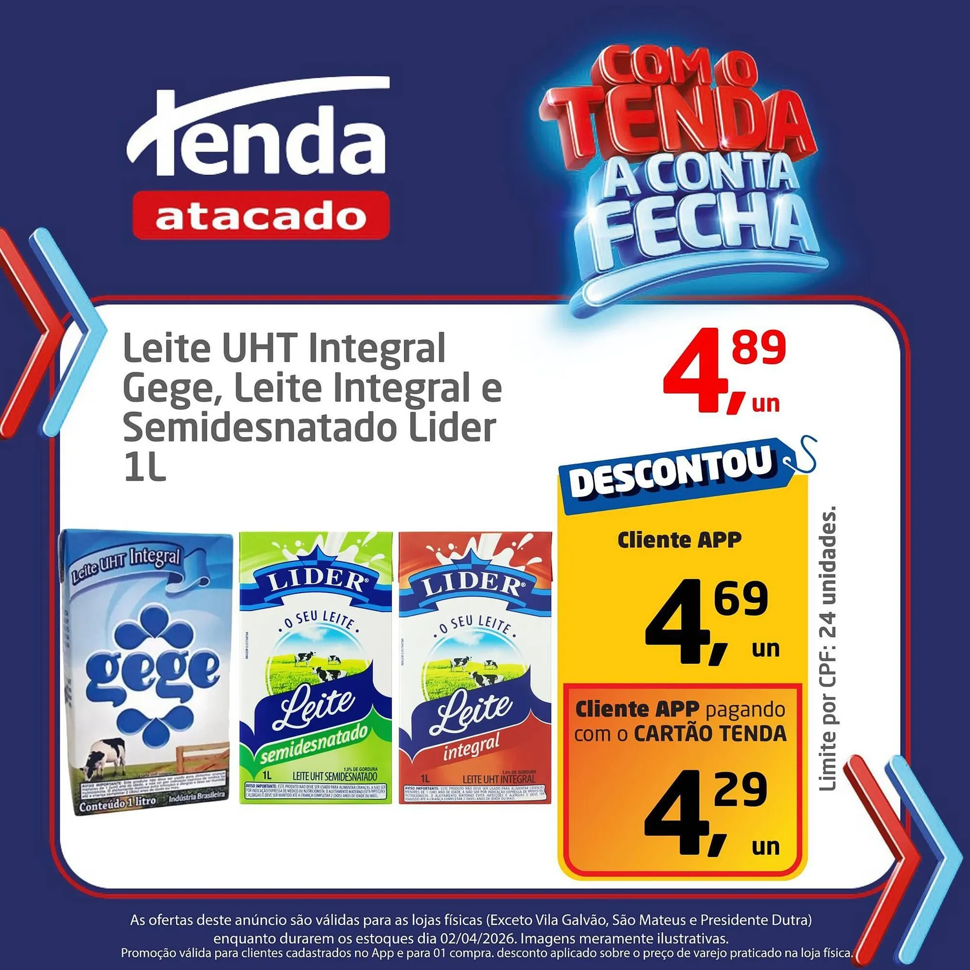 Encarte de Folheto Tenda Atacado 2 de abril até 2 de abril 2026 - Pagina 1