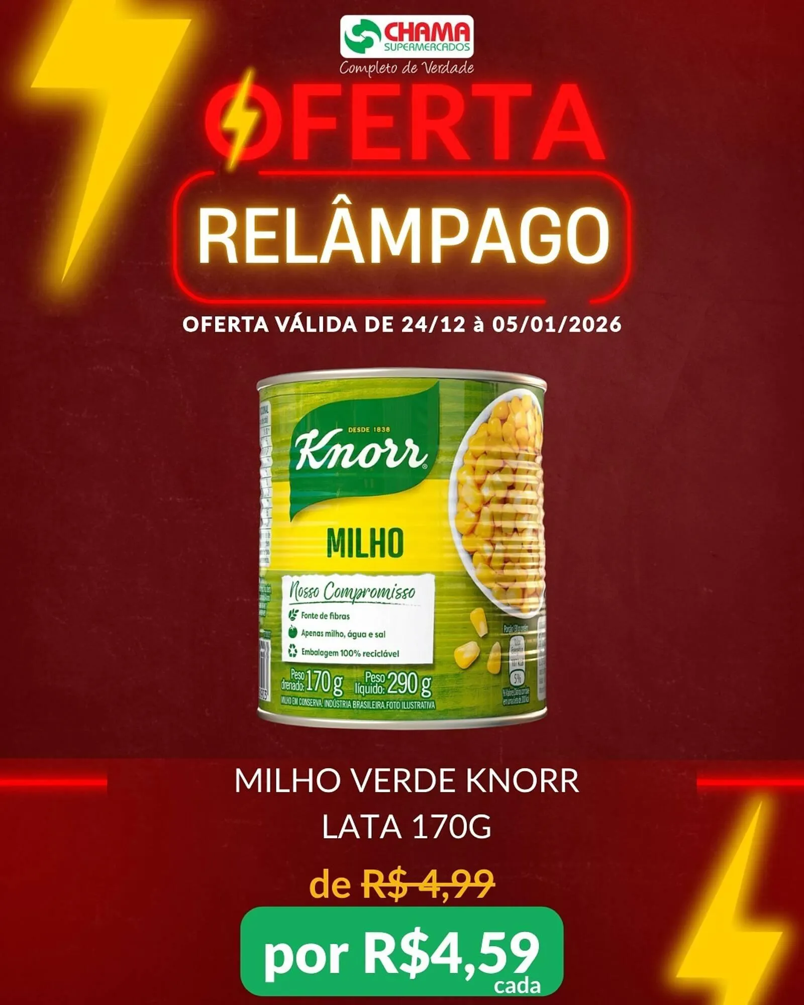 Encarte de Catálogo Chama Supermercados 24 de dezembro até 5 de janeiro 2026 - Pagina 1