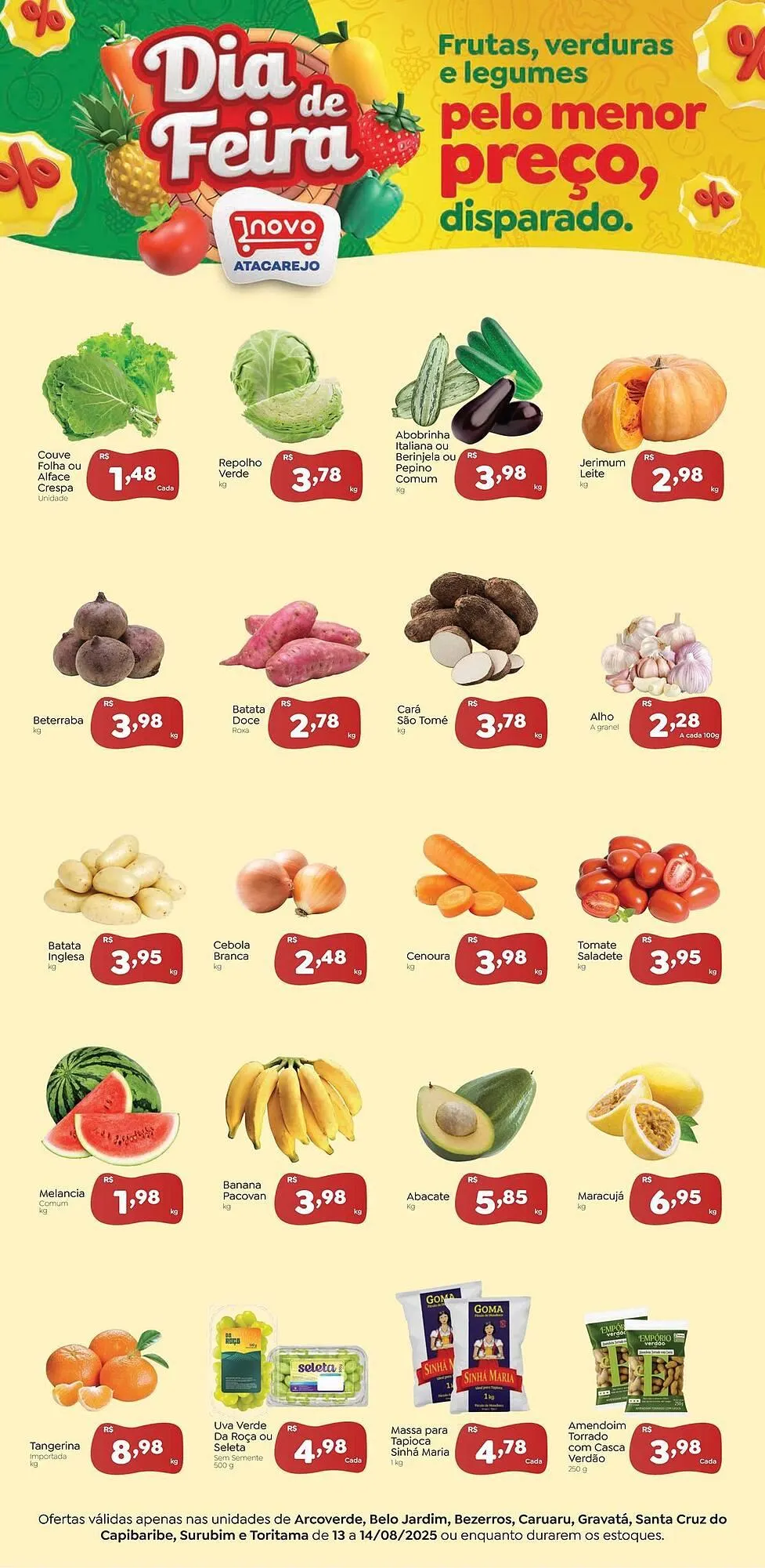 Encarte de Catálogo Novo Atacarejo 13 de agosto até 14 de agosto 2025 - Pagina 1