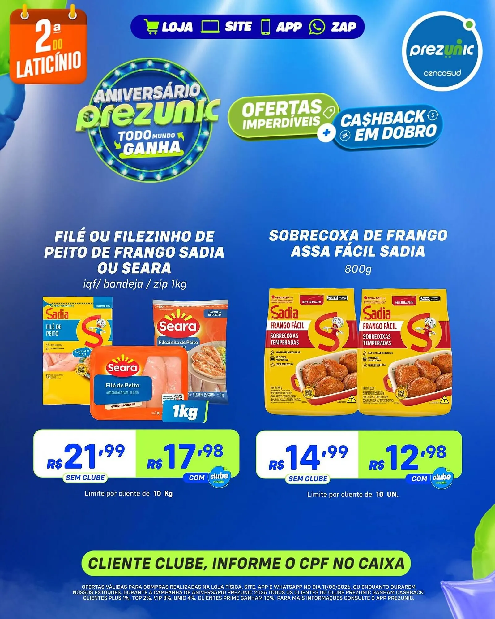 Encarte de Encarte Prezunic 11 de maio até 11 de maio 2026 - Pagina 8