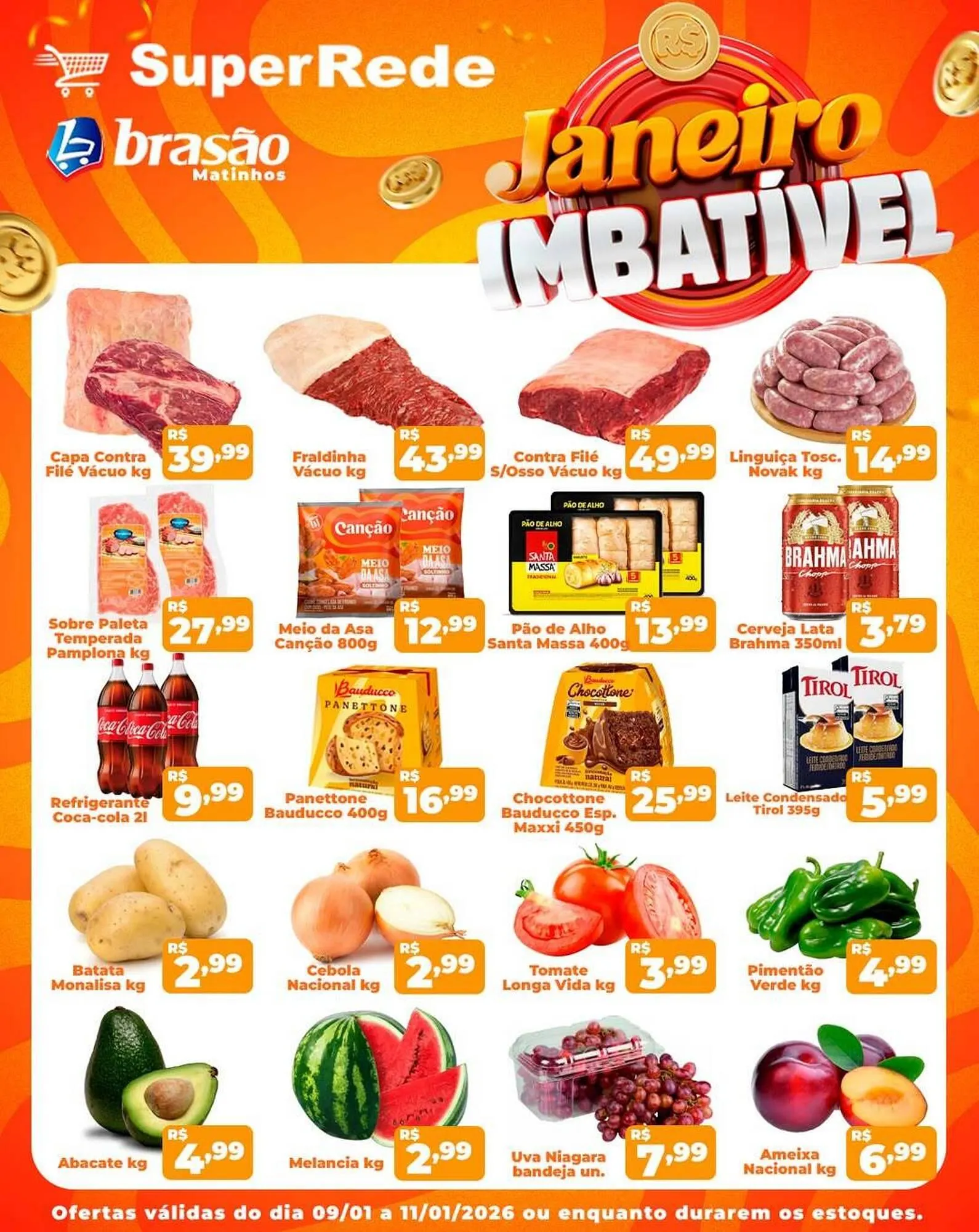 Encarte de Catálogo Super Rede Atacadista 8 de janeiro até 11 de janeiro 2026 - Pagina 1