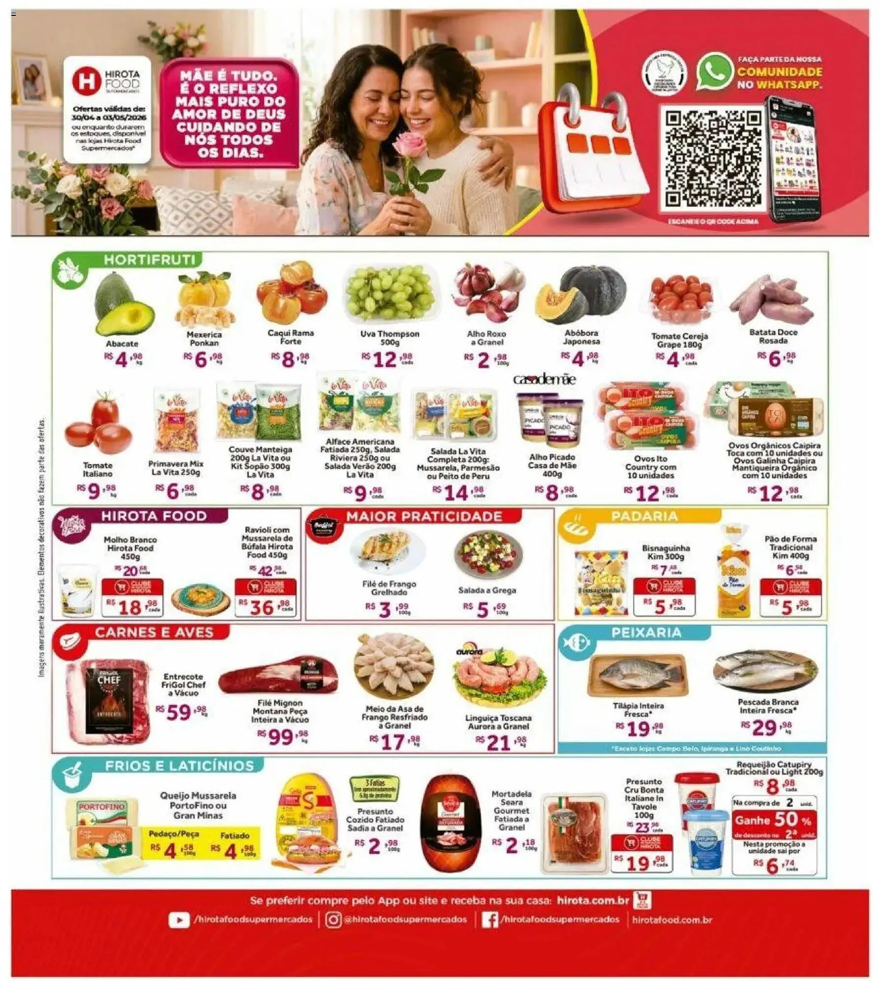 Encarte de Catálogo Hirota Food Supermercado 30 de abril até 4 de maio 2026 - Pagina 1