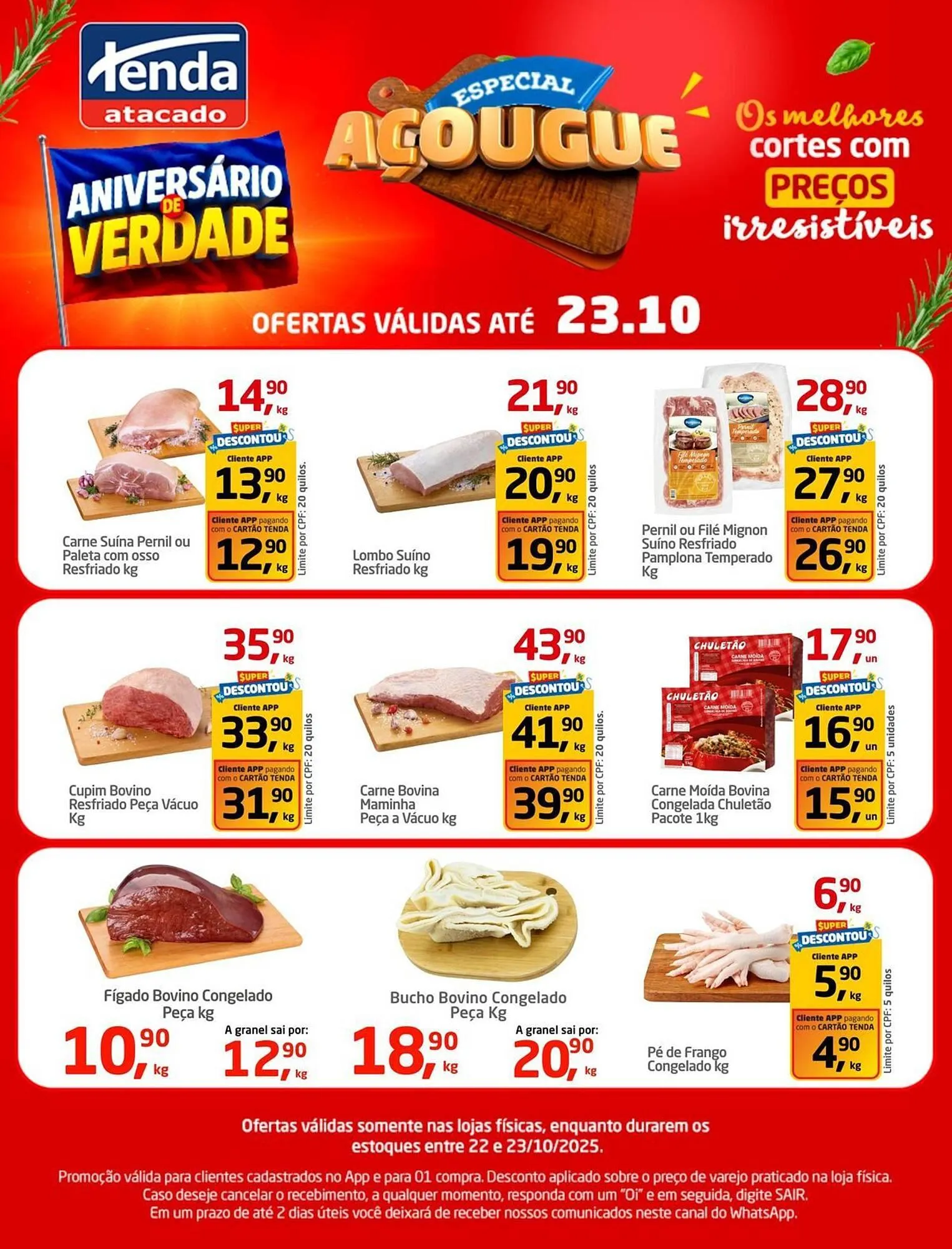 Encarte de Folheto Tenda Atacado 22 de outubro até 23 de outubro 2025 - Pagina 1