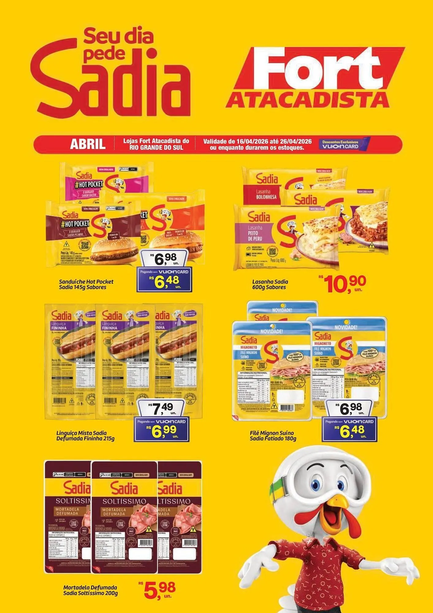 Encarte de Tabloide Fort Atacadista 16 de abril até 26 de abril 2026 - Pagina 1