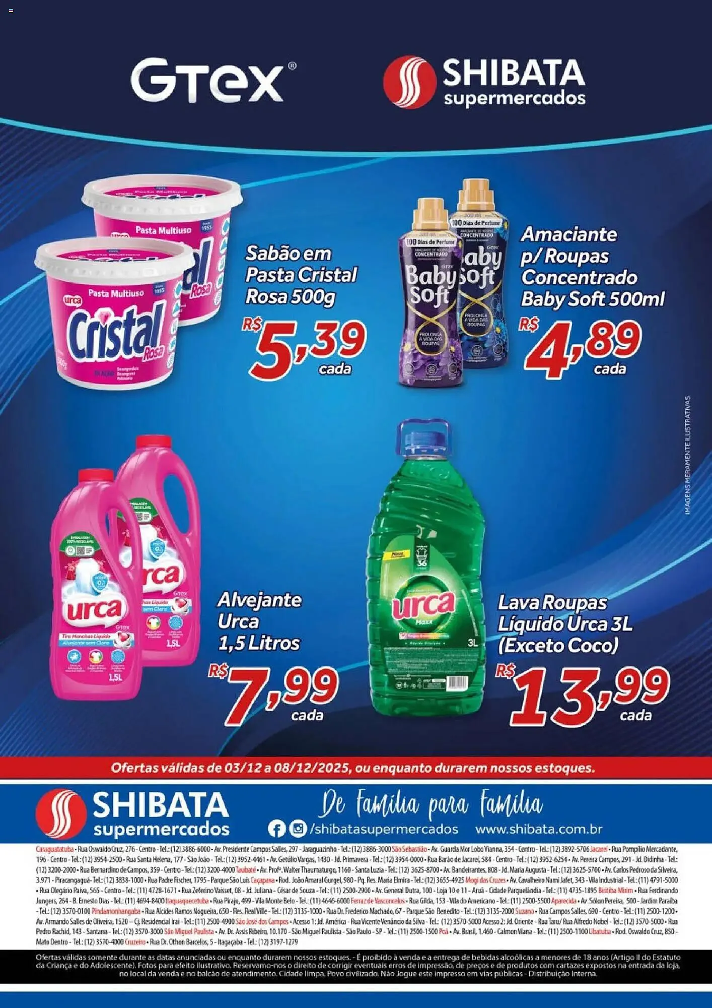Encarte de Folheto Shibata Supermercados 3 de dezembro até 8 de dezembro 2025 - Pagina 1