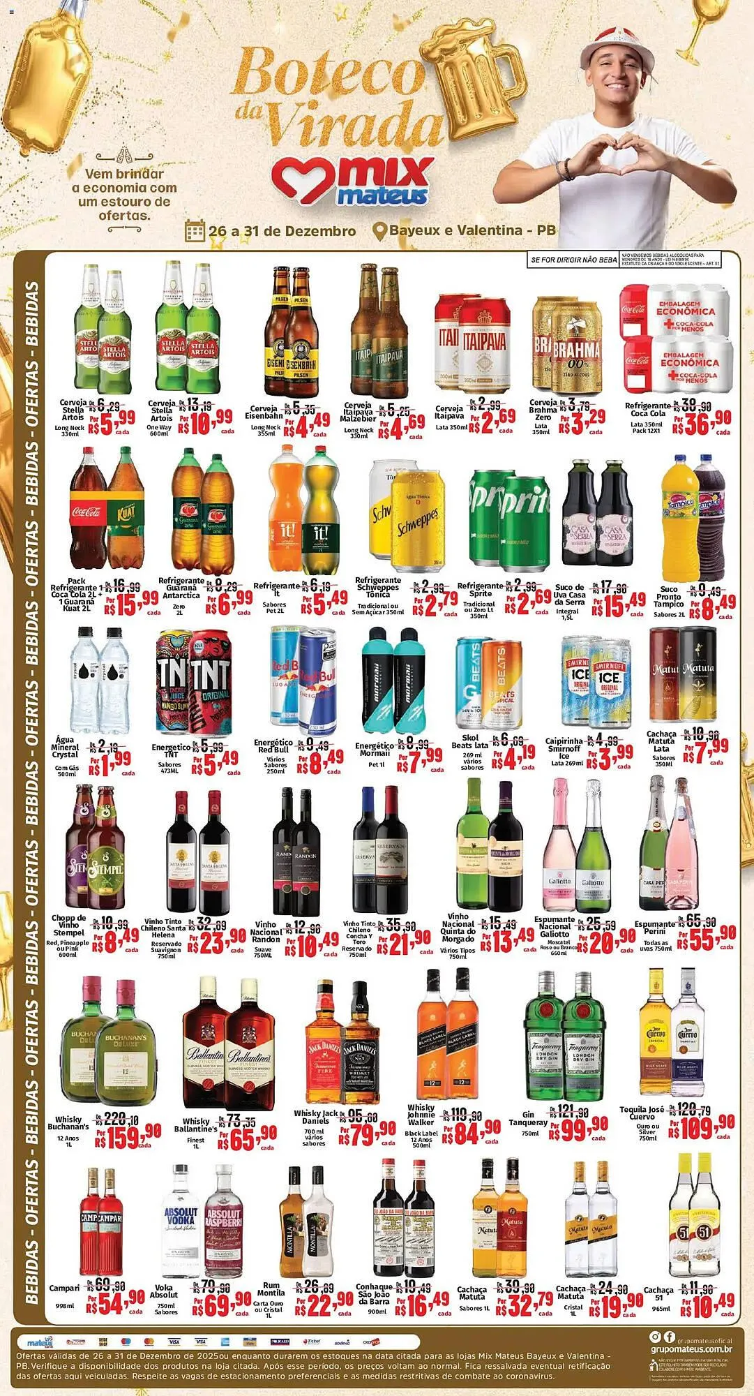 Encarte de Catálogo Supermercados Mateus 26 de dezembro até 31 de dezembro 2025 - Pagina 1