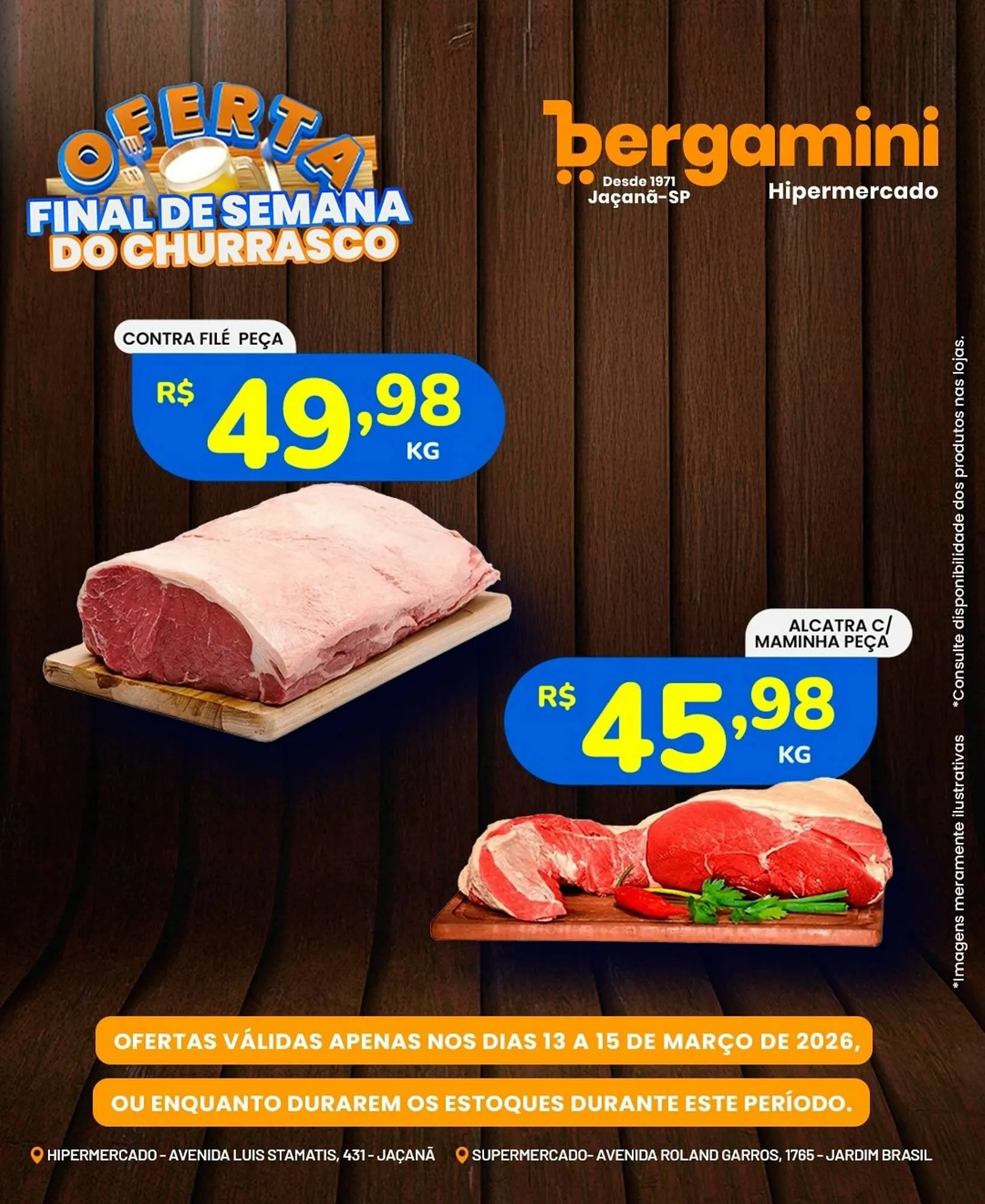Encarte de Catálogo Supermercado Bergamini 13 de março até 15 de março 2026 - Pagina 1