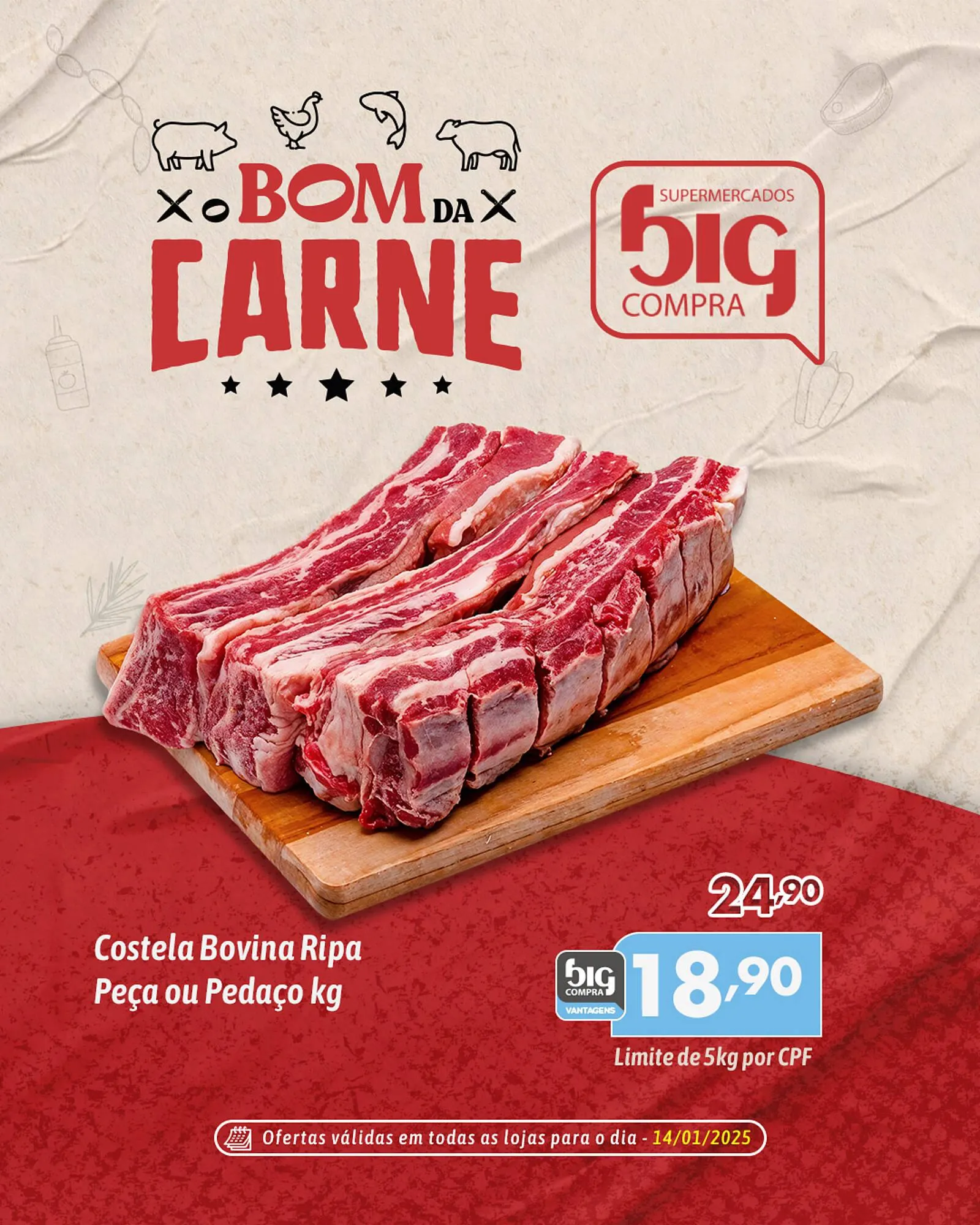 Encarte de Catálogo Supermercados Big Compra 14 de janeiro até 14 de janeiro 2026 - Pagina 1