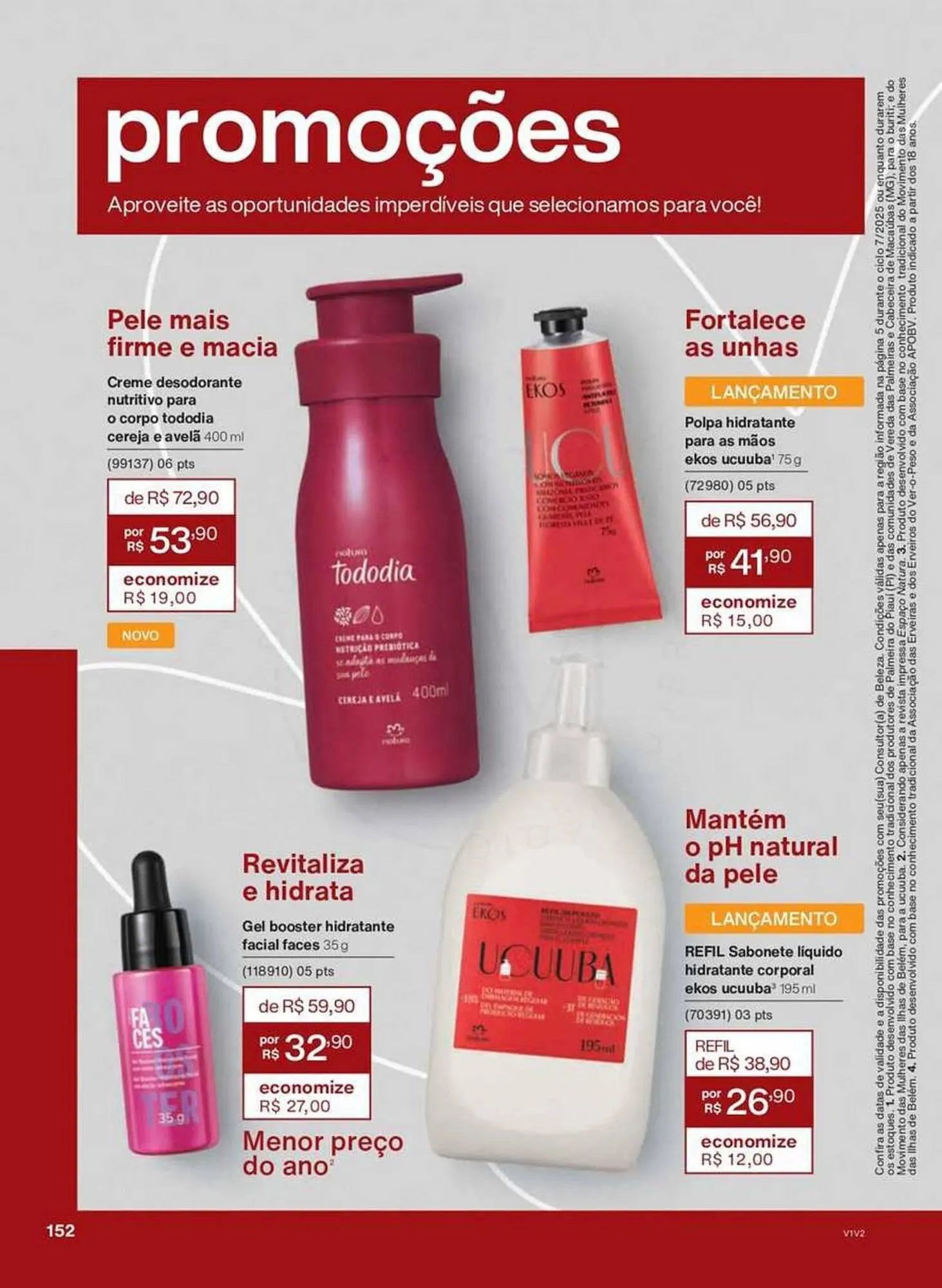 Encarte de Catálogo Natura 28 de abril até 30 de junho 2025 - Pagina 152