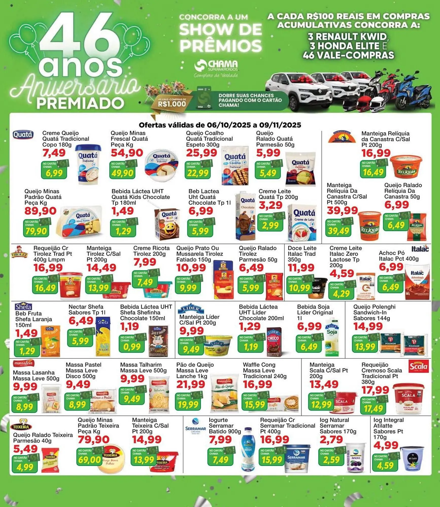 Encarte de Catálogo Chama Supermercados 6 de outubro até 9 de novembro 2025 - Pagina 9