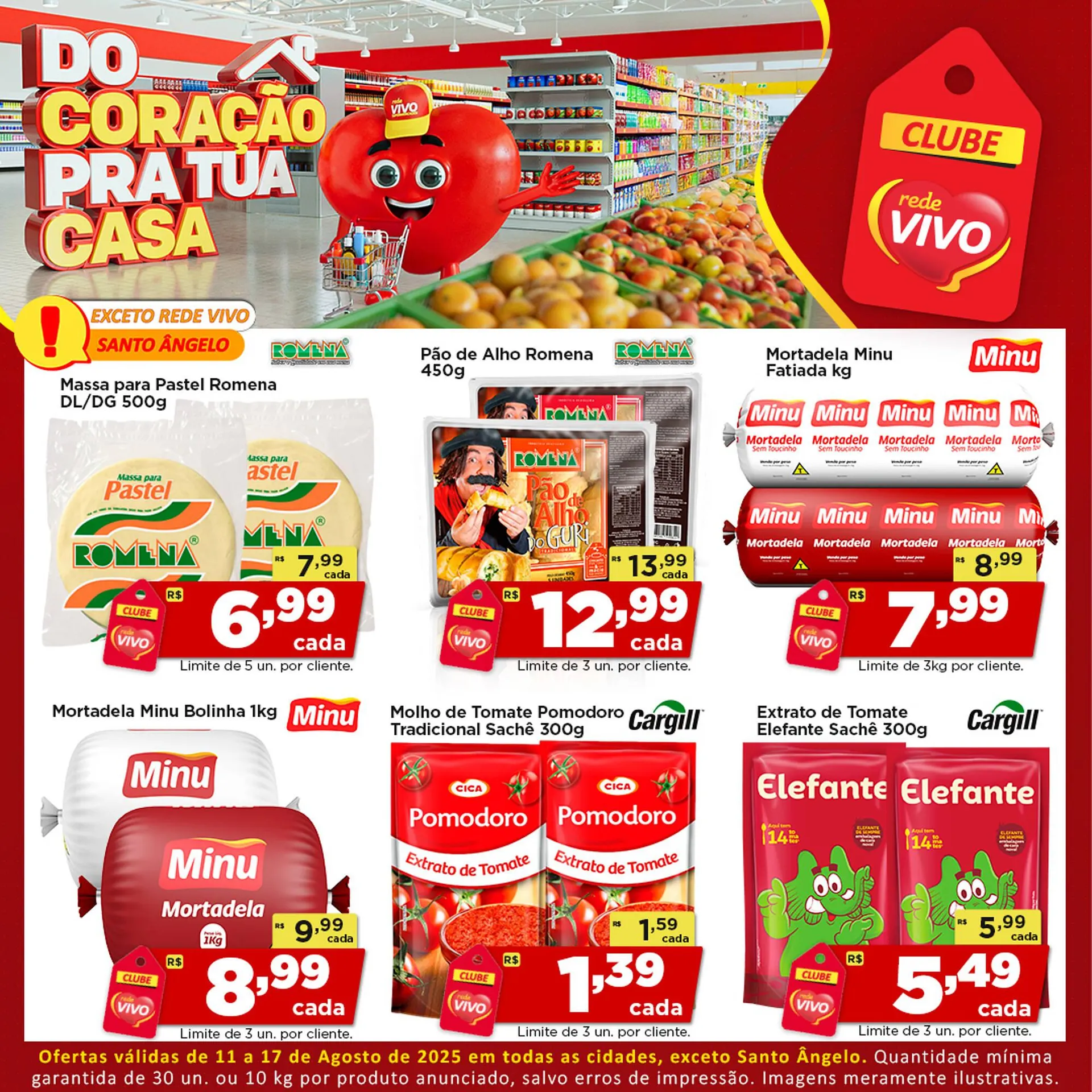 Encarte de Catálogo Rede Vivo 11 de agosto até 17 de agosto 2025 - Pagina 1