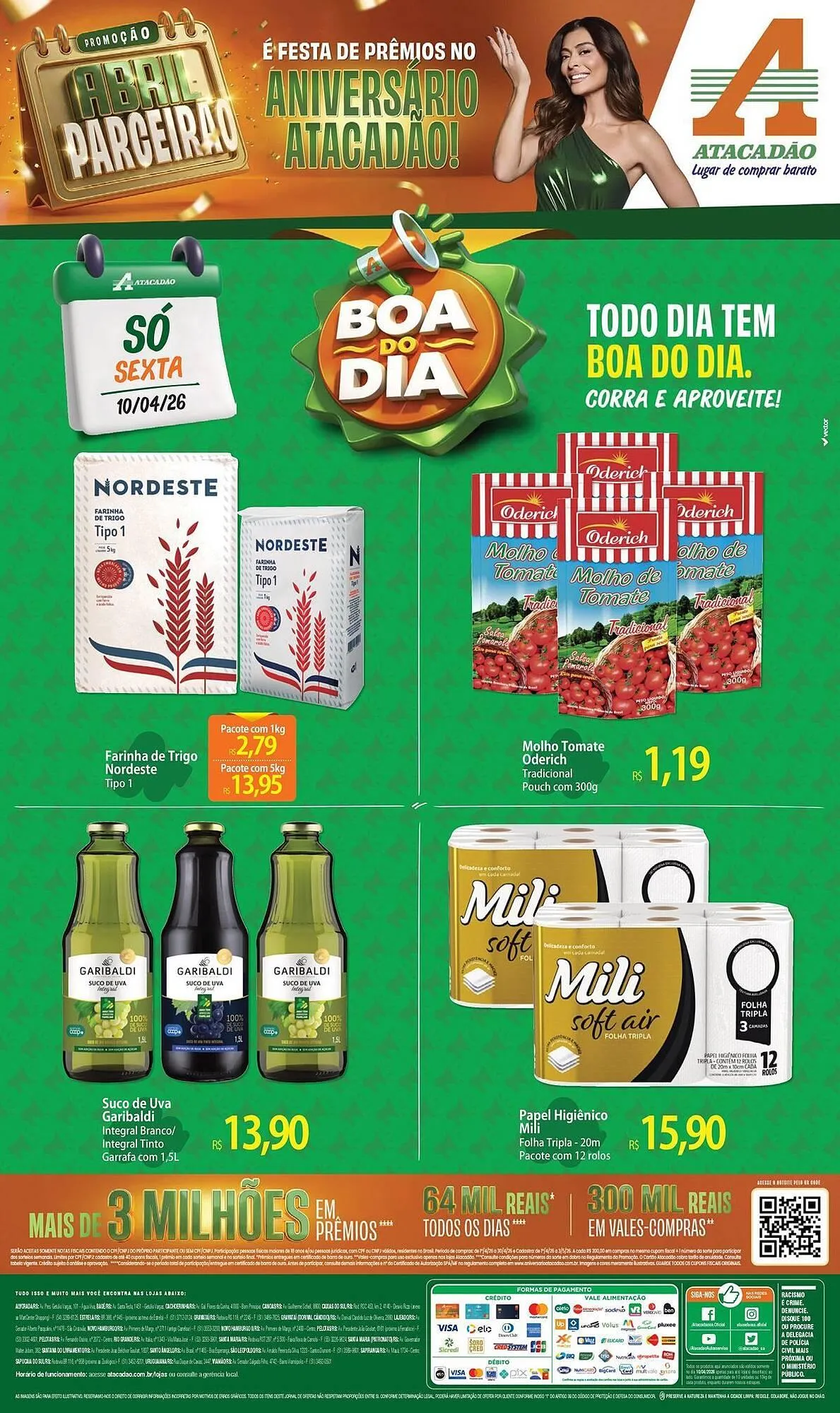 Encarte de Folheto Atacadão 10 de abril até 10 de abril 2026 - Pagina 1
