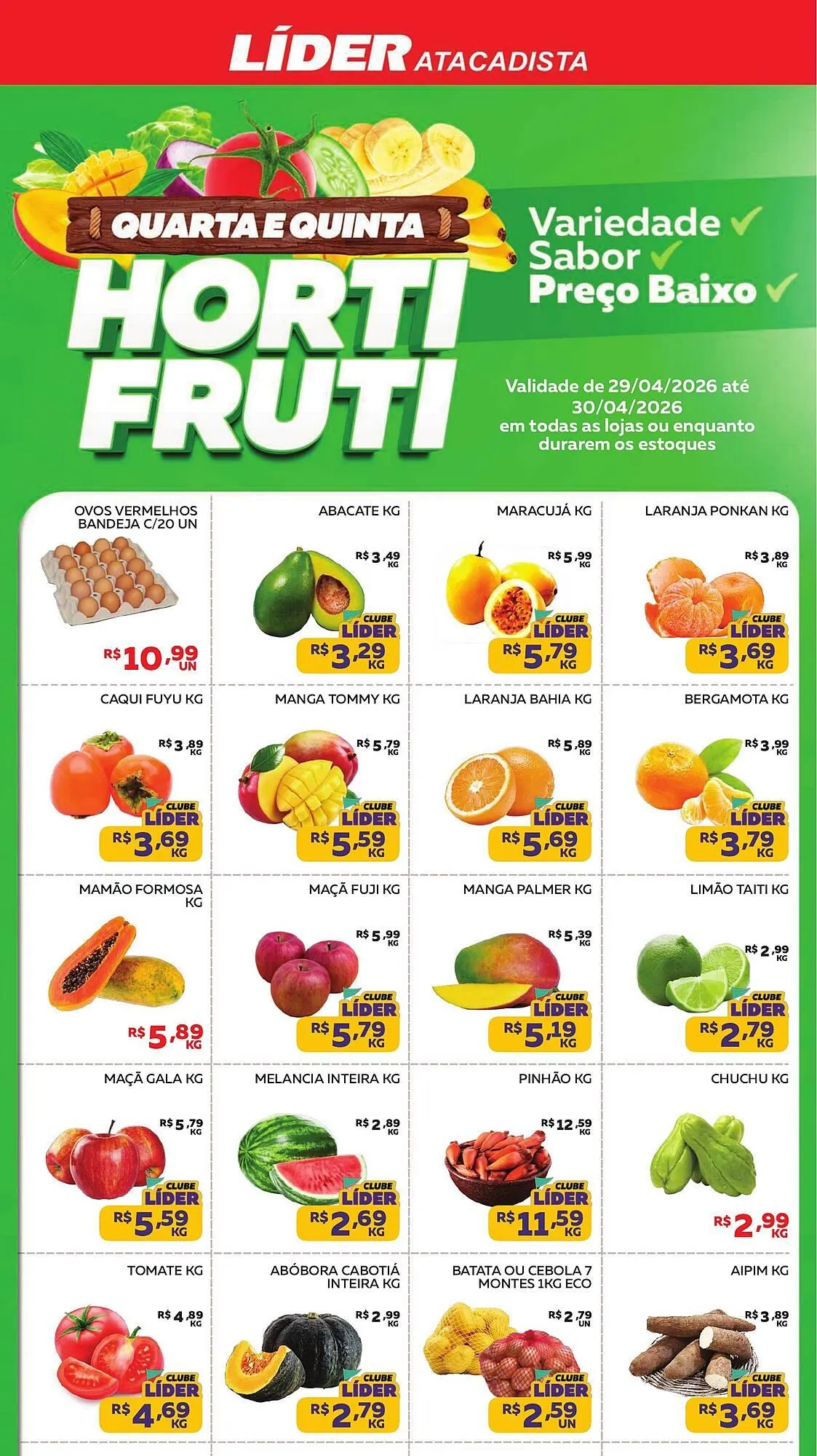 Encarte de Encarte Lider Atacadista 29 de abril até 30 de abril 2026 - Pagina 1