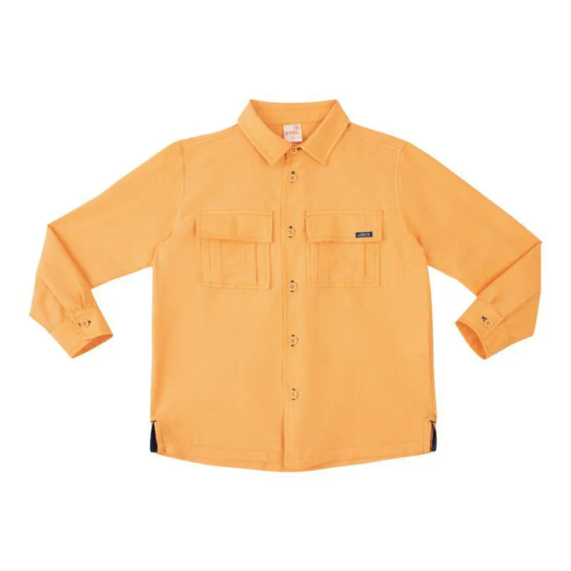 Camisa Infantil Menino Green Orvalho Laranja