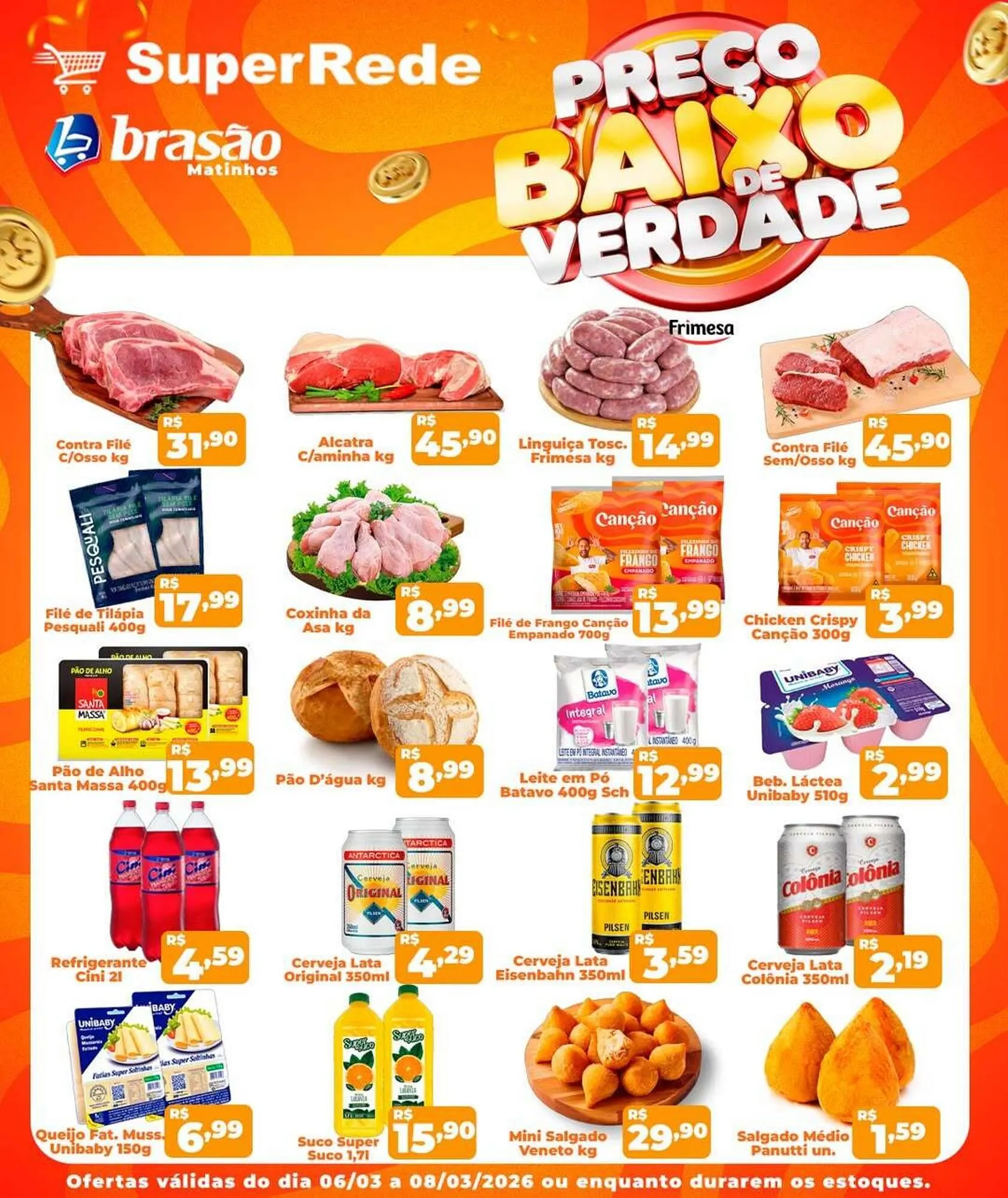 Encarte de Catálogo Super Rede Atacadista 6 de março até 8 de março 2026 - Pagina 1