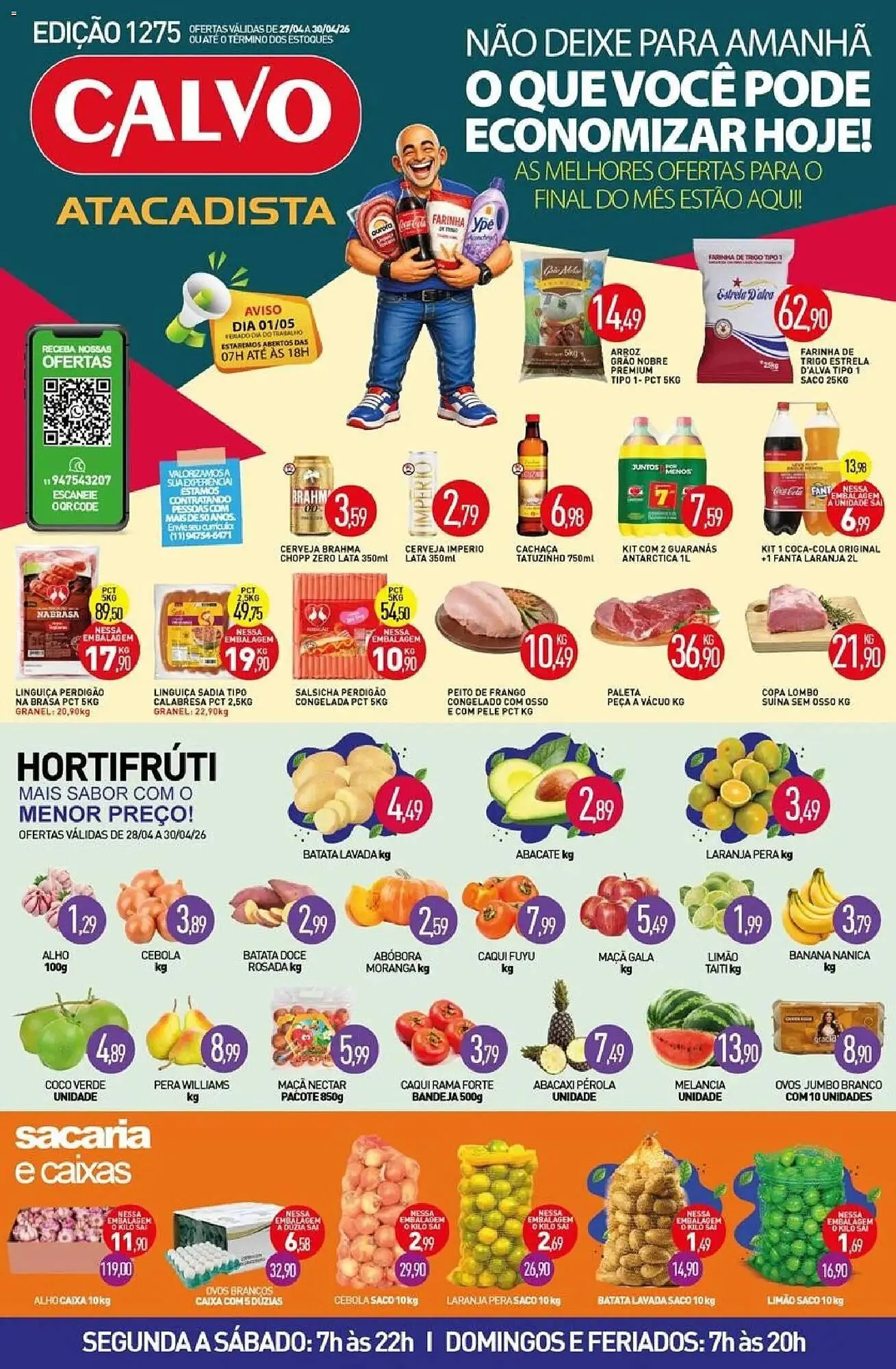 Encarte de Folheto Calvo Atacadista 27 de abril até 1 de maio 2026 - Pagina 1