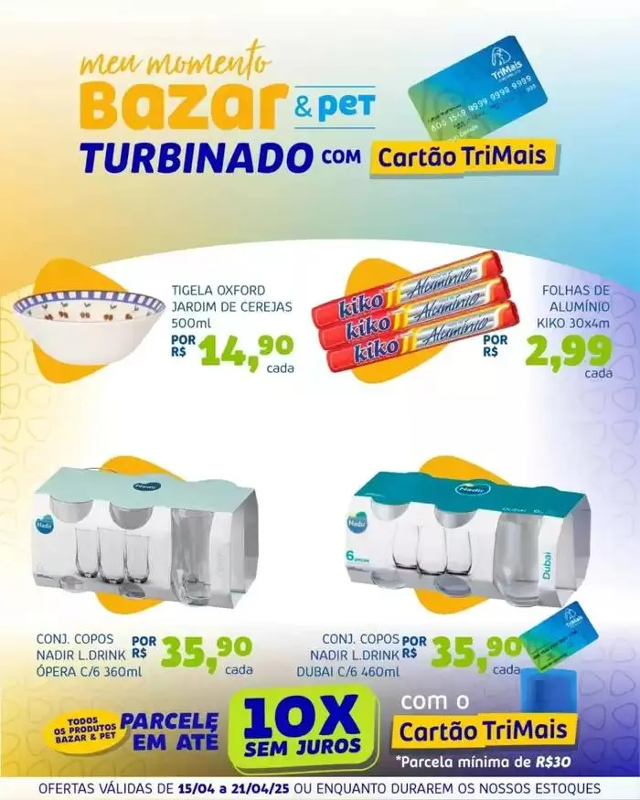 Encarte de Encarte Trimais Supermercado 15 de abril até 21 de abril 2025 - Pagina 1