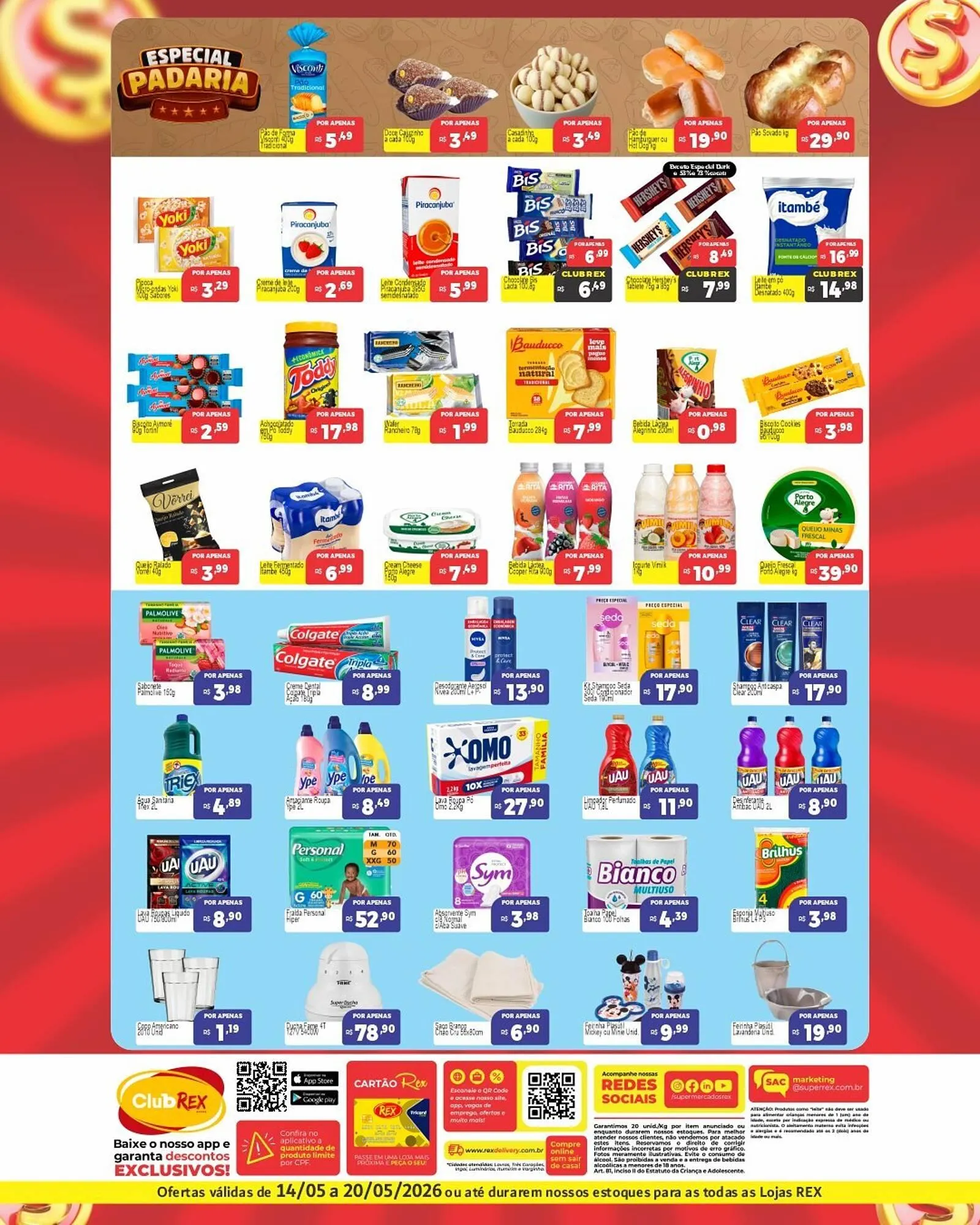 Encarte de Catálogo Supermercados Rex 14 de maio até 20 de maio 2026 - Pagina 2