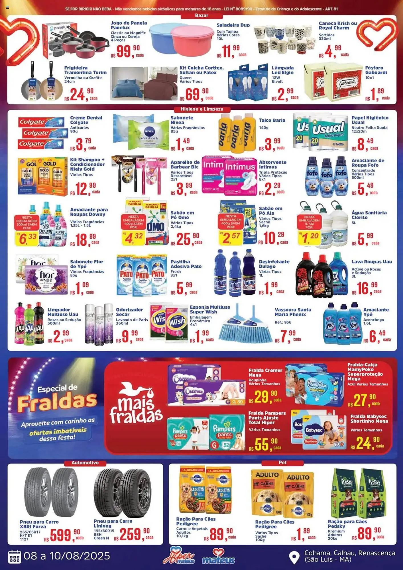 Encarte de Catálogo Supermercados Mateus 8 de agosto até 10 de agosto 2025 - Pagina 3