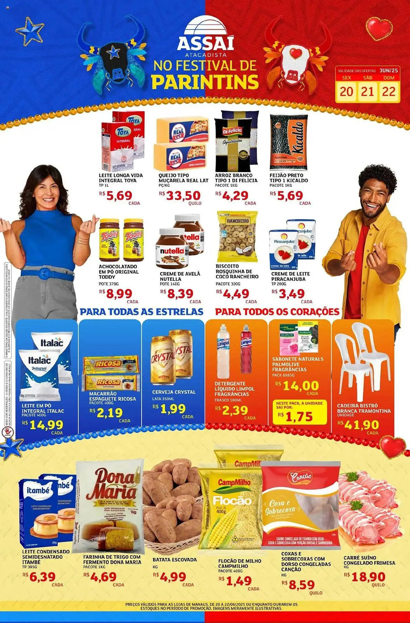 Encarte de Catálogo Assaí Atacadista 20 de junho até 22 de junho 2025 - Pagina 1