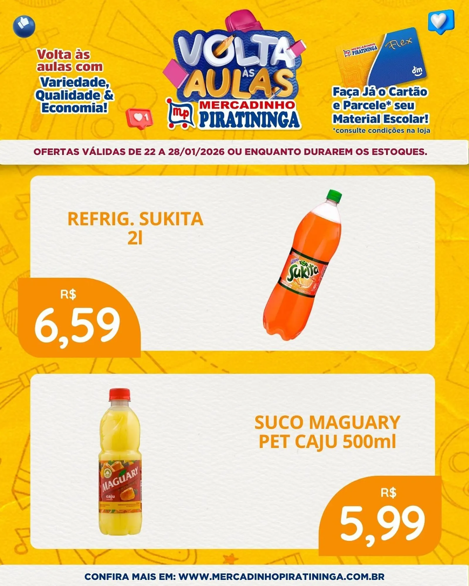 Encarte de Catálogo Mercadinho Piratininga 22 de janeiro até 28 de janeiro 2026 - Pagina 2