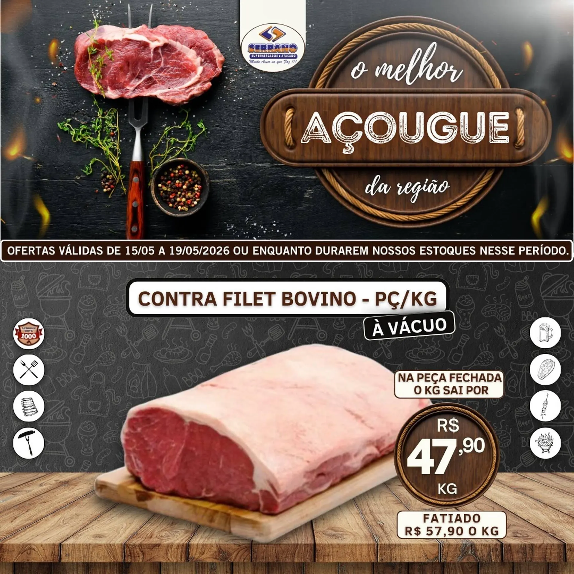 Encarte de Catálogo Serrano Supermercado 17 de maio até 19 de maio 2026 - Pagina 6