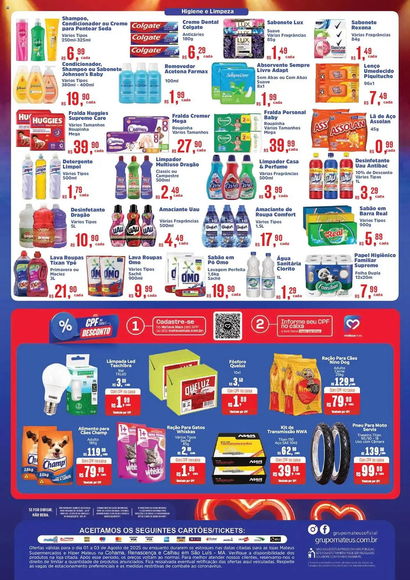 Encarte de Catálogo Supermercados Mateus 1 de agosto até 3 de agosto 2025 - Pagina 4