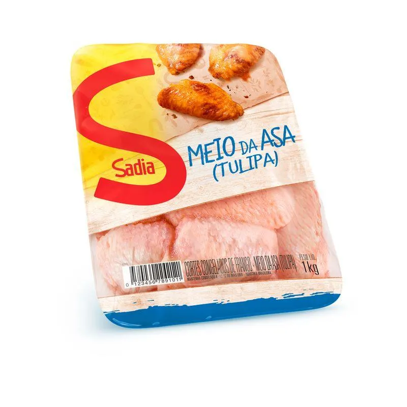 Meio Asa Frango Sadia 1kg Aperitivo
