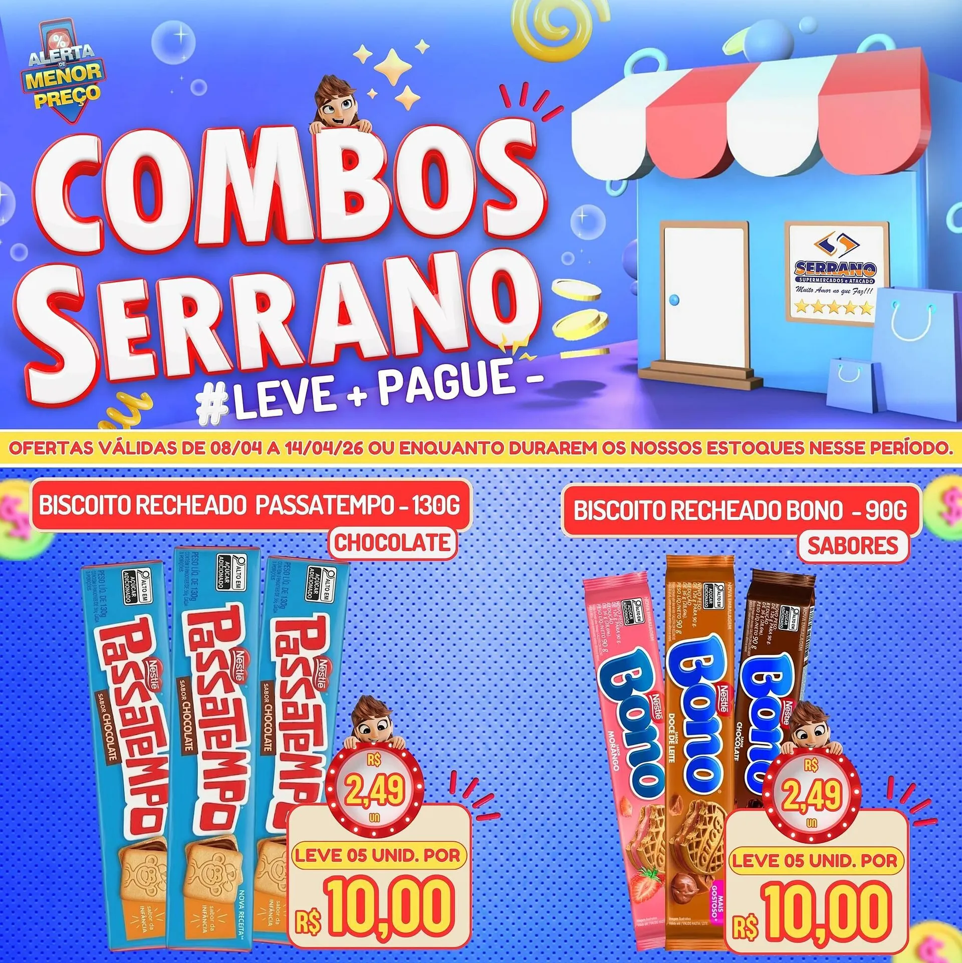 Encarte de Catálogo Serrano Supermercado 8 de abril até 14 de abril 2026 - Pagina 1