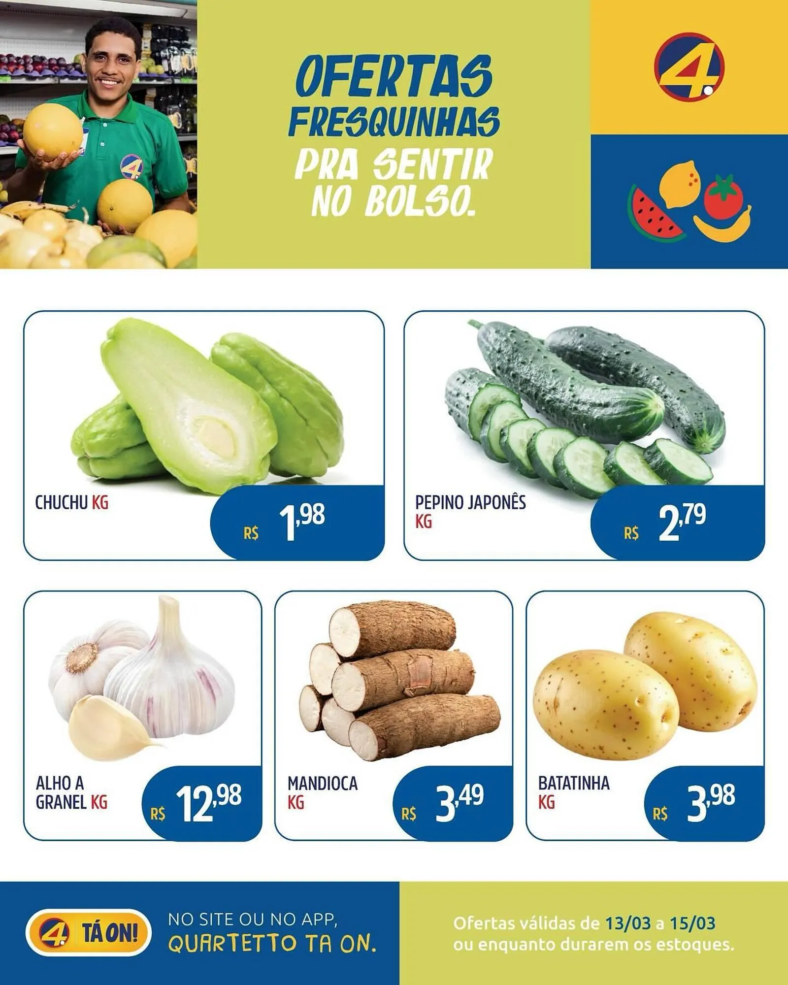 Encarte de Catálogo Quartetto Supermercados 13 de março até 15 de março 2026 - Pagina 3