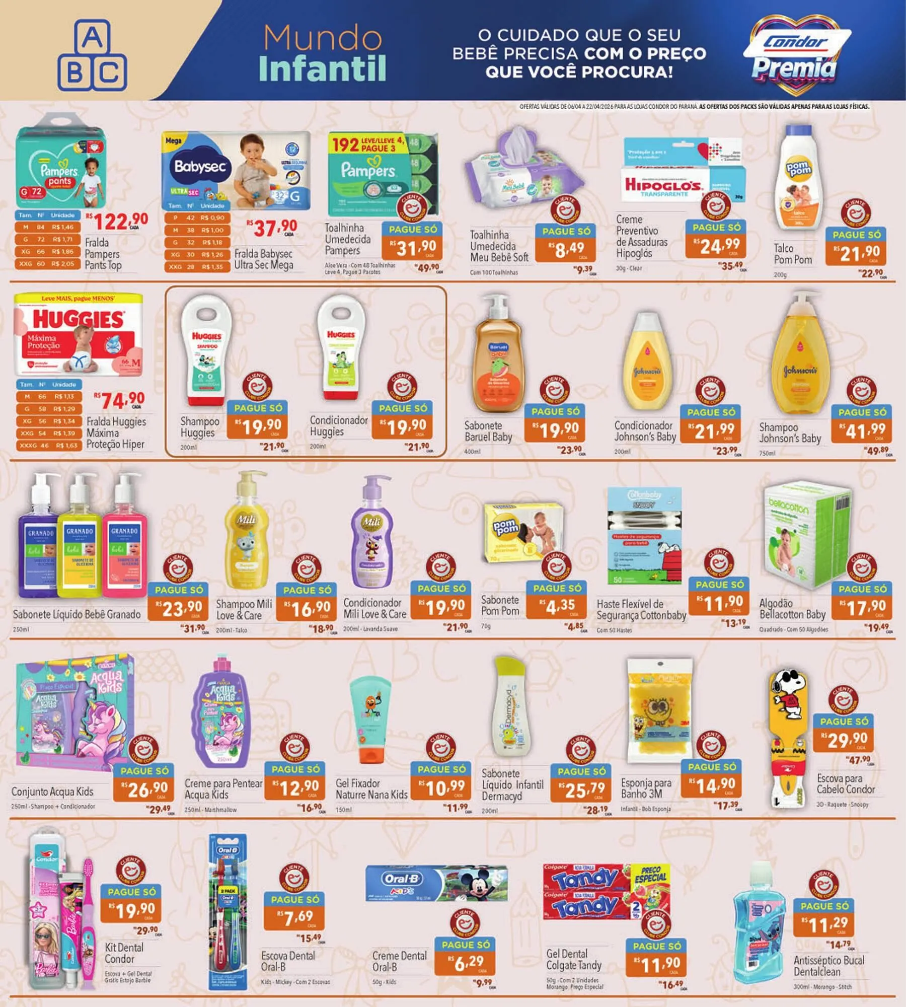 Encarte de Catálogo Supermercados Condor 6 de abril até 22 de abril 2026 - Pagina 22