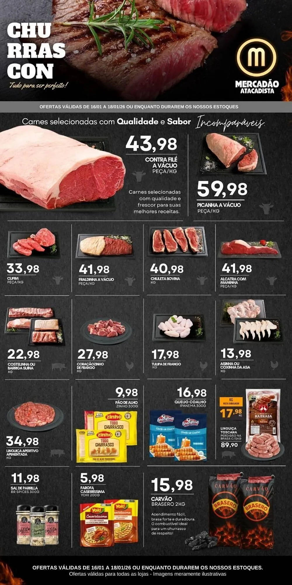 Encarte de Folheto Mercadão Atacadista 17 de janeiro até 18 de janeiro 2026 - Pagina 1