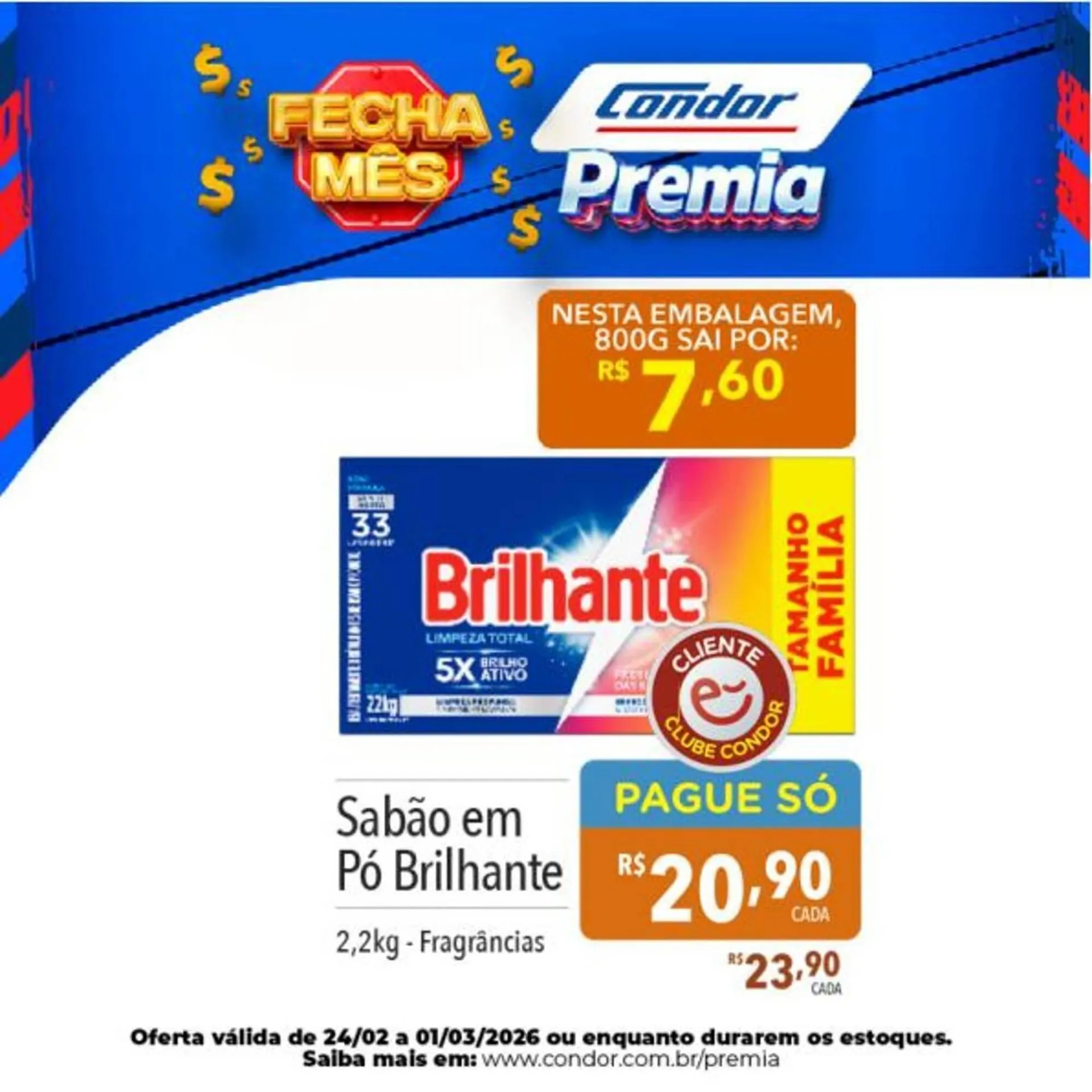 Encarte de Catálogo Supermercados Condor 24 de fevereiro até 1 de março 2026 - Pagina 1