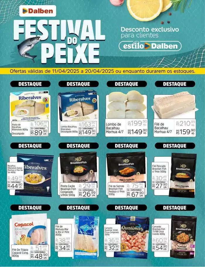 Encarte de Festival do Peixe 11 de abril até 20 de abril 2025 - Pagina 1