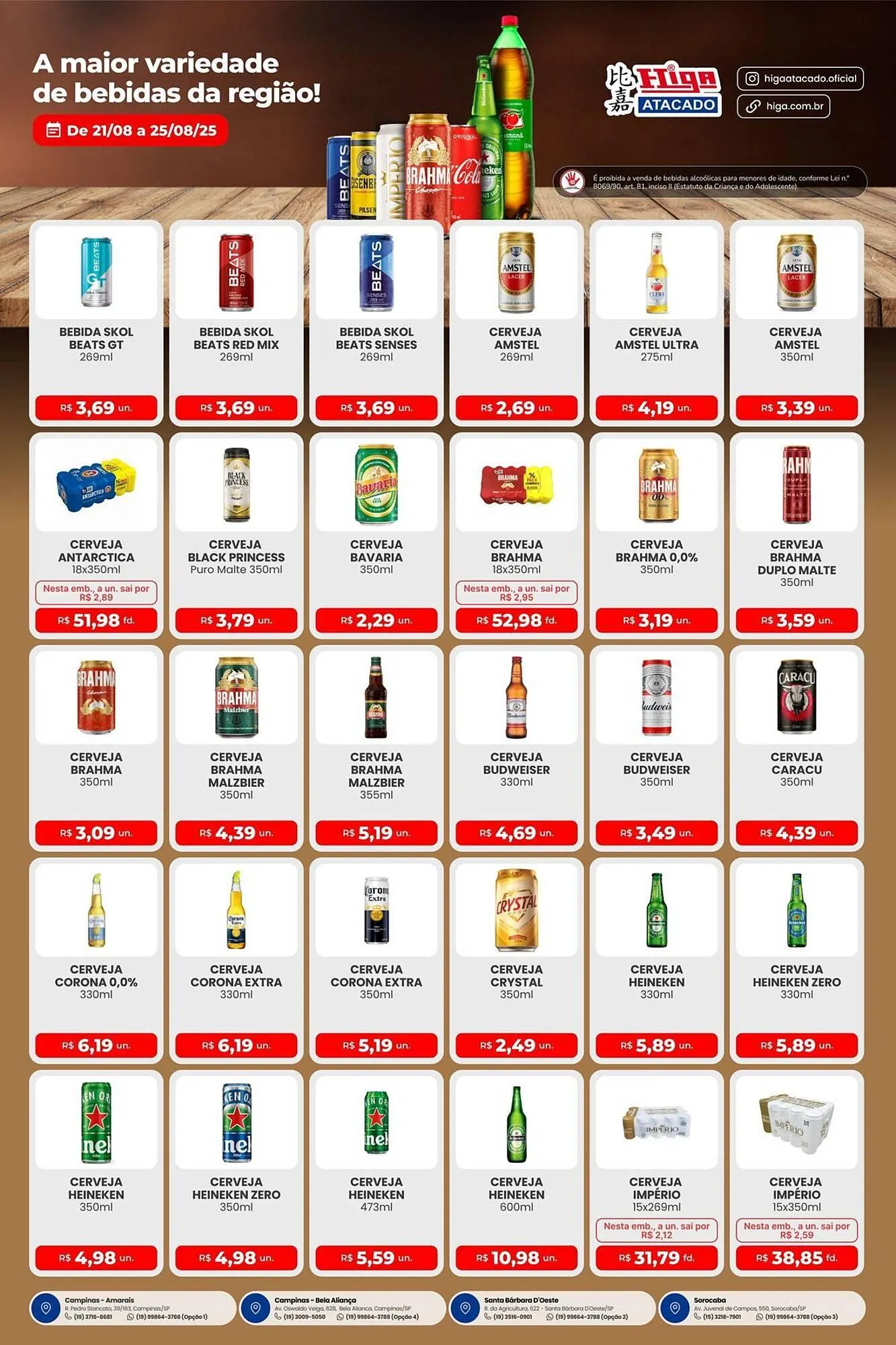Encarte de Catálogo Higa Atacado 21 de agosto até 25 de agosto 2025 - Pagina 1