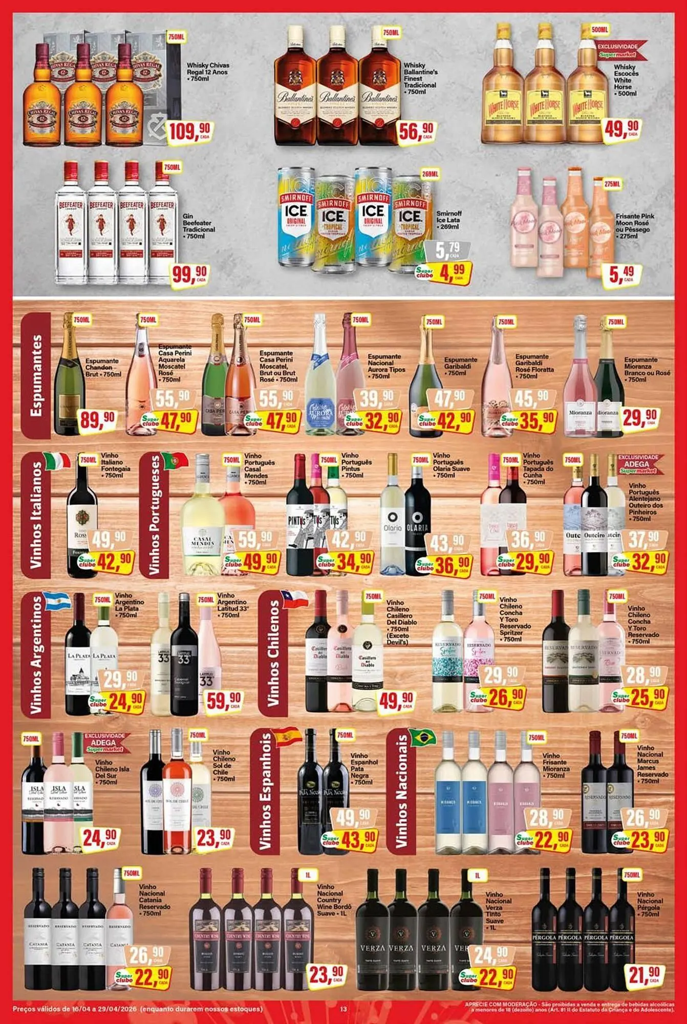 Encarte de Encarte Rede Supermarket 16 de abril até 29 de abril 2026 - Pagina 13