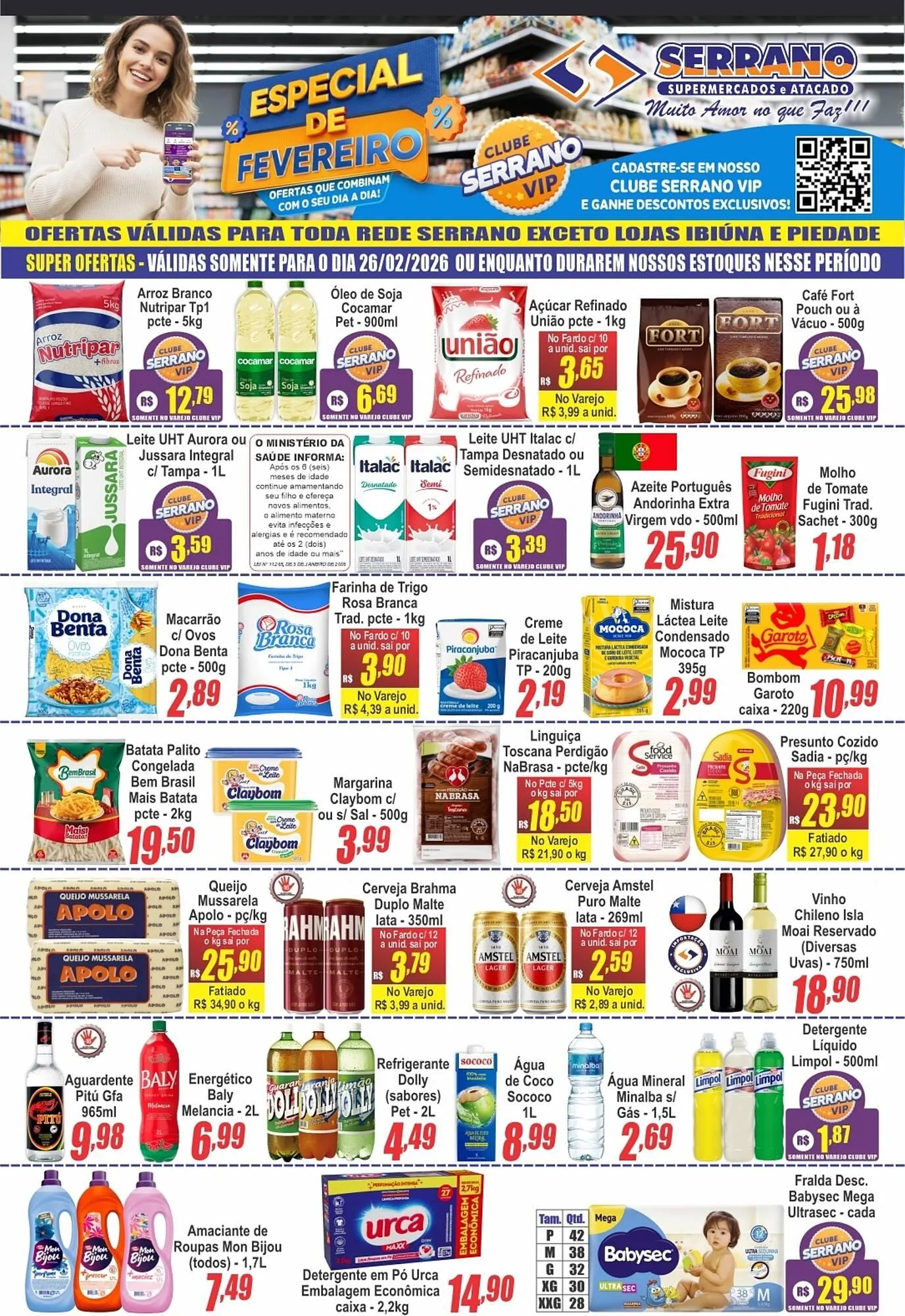 Encarte de Catálogo Serrano Supermercado 27 de fevereiro até 3 de março 2026 - Pagina 1