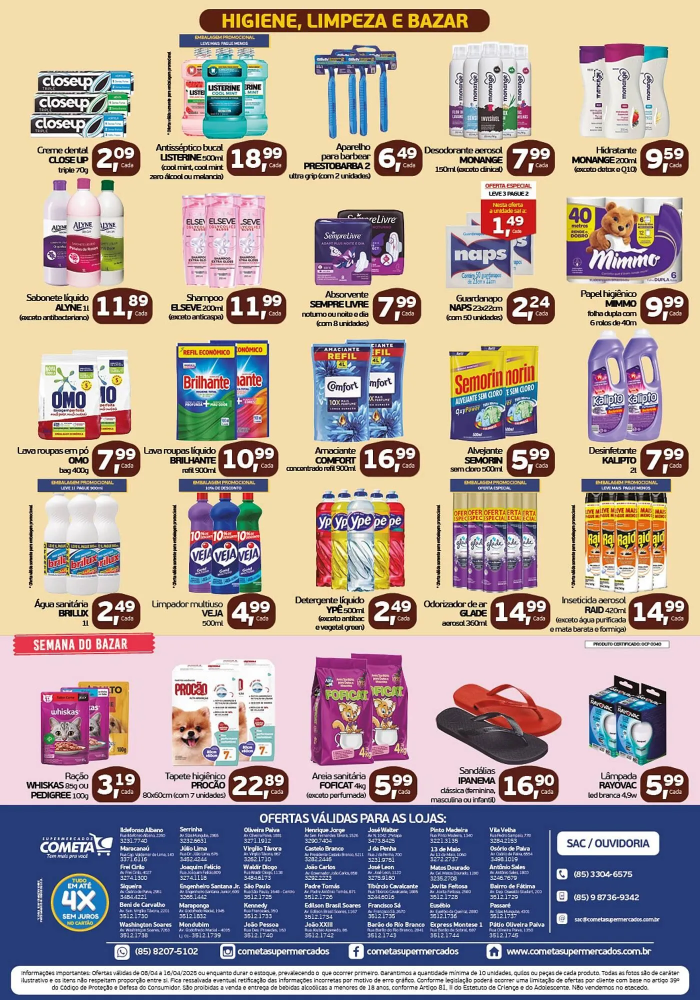 Encarte de Catálogo Cometa Supermercados 8 de abril até 16 de abril 2025 - Pagina 4