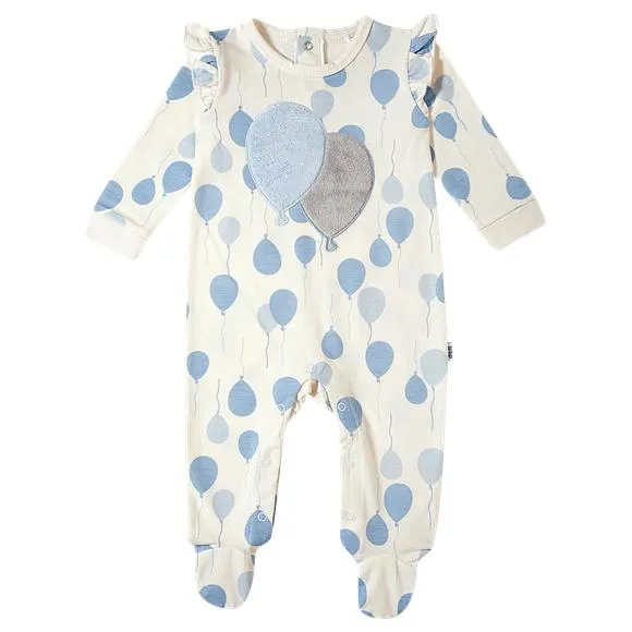 Macacão blue moletinho bebê tip top