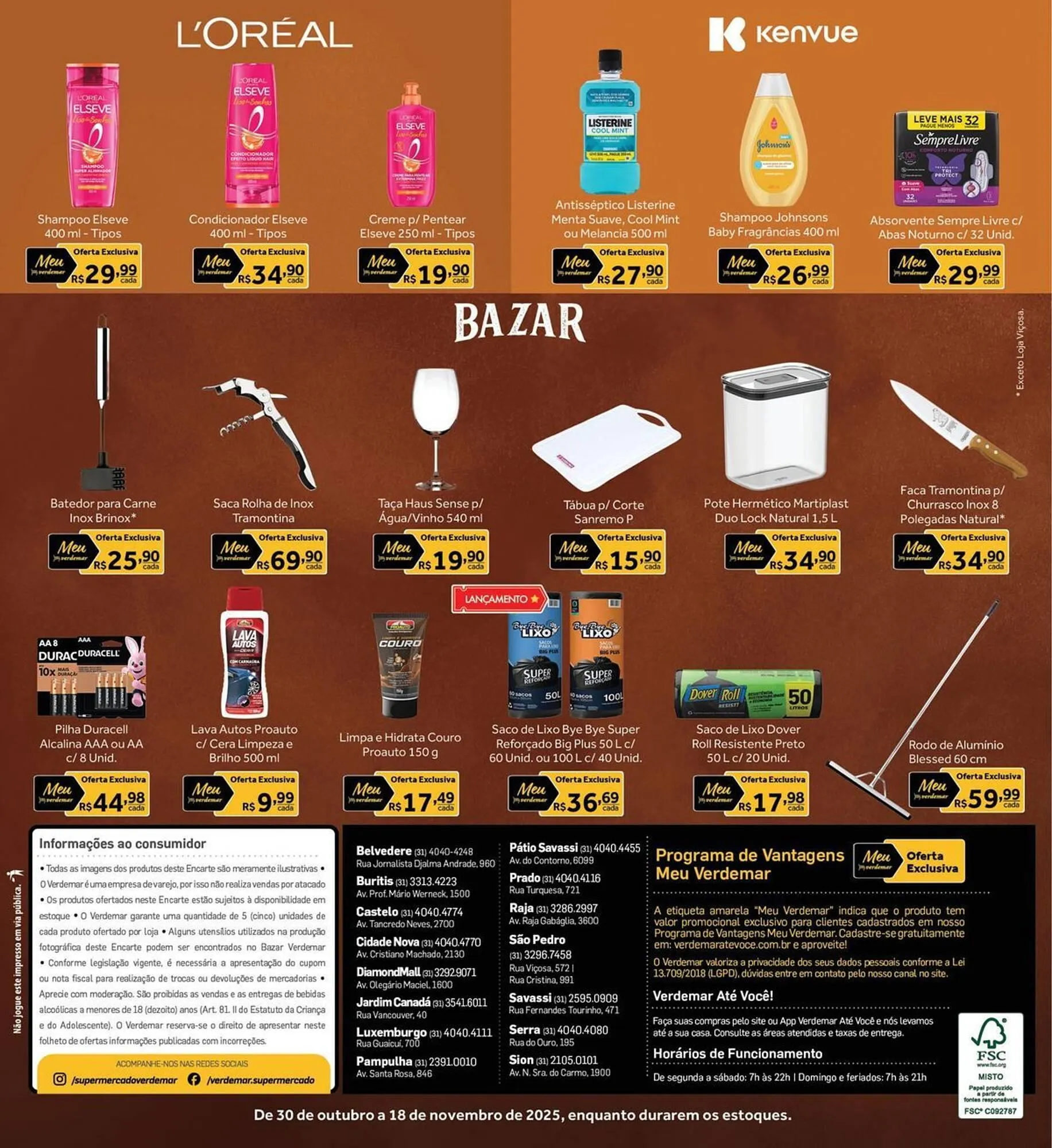 Encarte de Catálogo Verdemar Supermercado 30 de outubro até 18 de novembro 2025 - Pagina 36