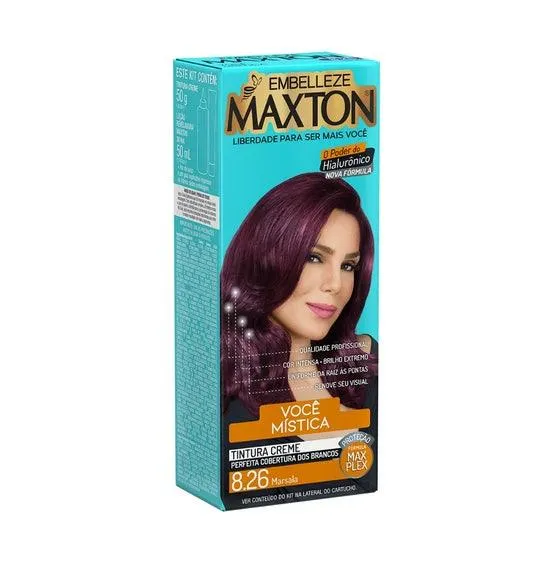 Tintura Maxton 8.26 Vermelho Marsala