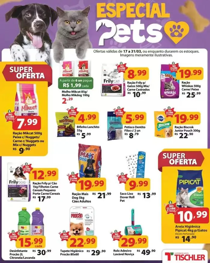 Encarte de Encarte Supermercados Tischler 17 de março até 31 de março 2025 - Pagina 1
